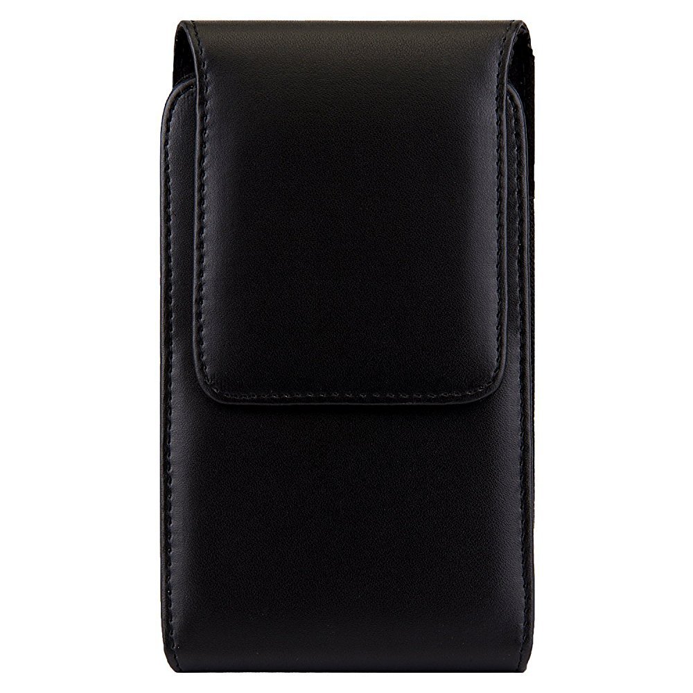 Premium Faux Leather Vertical Phone Holster with Belt Clip - Compatible with iPhone 13 Mini/12 Mini/11 Pro/X/XS/8, Samsung Galaxy S24/S23/S22/S21/A01, Google Pixel 8/5/4/3 - Perfect for Work, Outdoor Activities & Everyday Carry