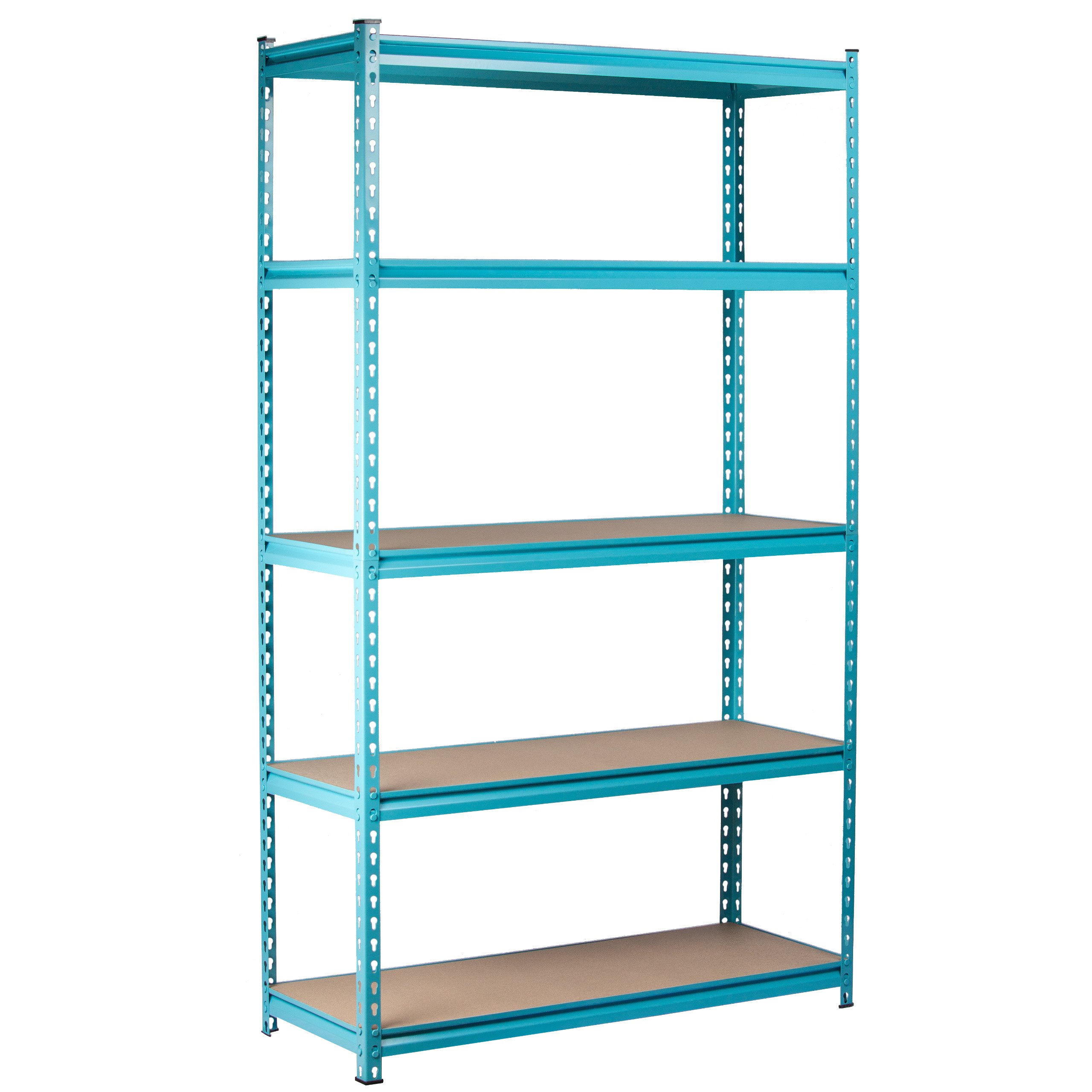 5-Tier Heavy Duty Steel Storage Rack - Boltless Adjustable Shelving Unit (42