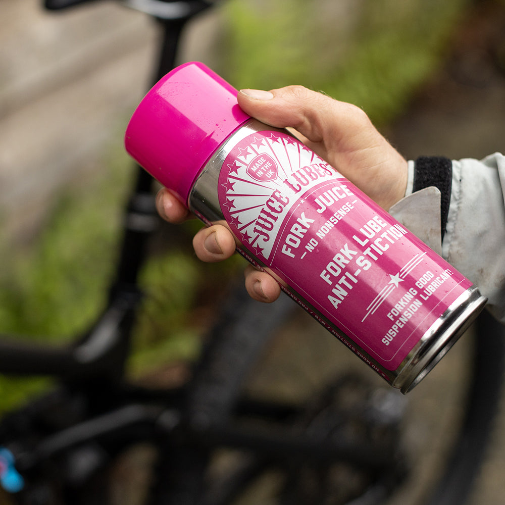 Juice Lubes Fork Juice Suspension Lubricant - Premium Bicycle Fork Oil for Smooth MTB & Dirt Bike Performance - Perfect for Trail Riding & Off-Road Adventures