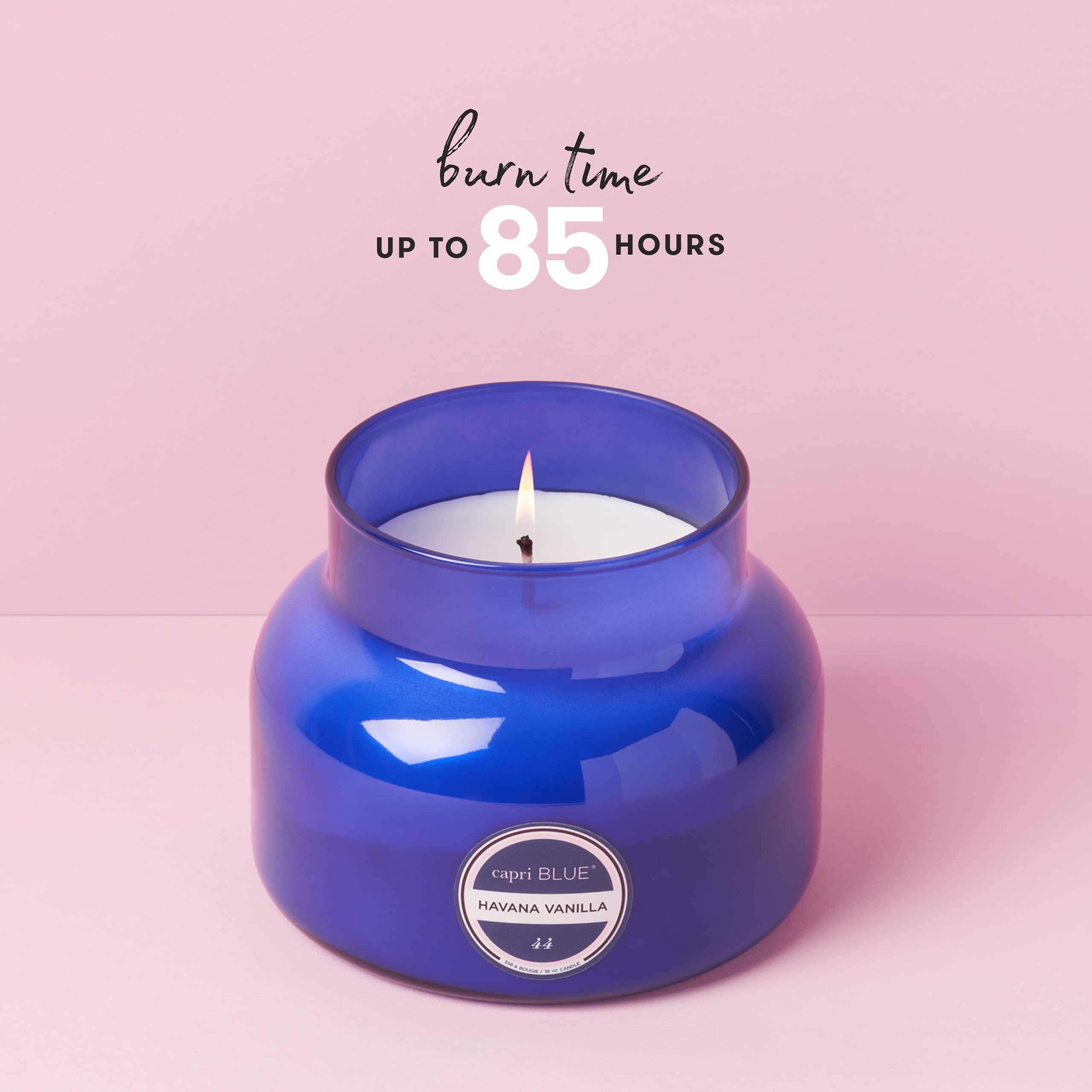 Capri Blue Scented Soy Wax Candles - Vanilla Bergamot Sandalwood Luxury Jar Candle (19oz) - Perfect for Home Decor, Romantic Gifts & Relaxation - Havana Vanilla Scented Candle for Women & Men