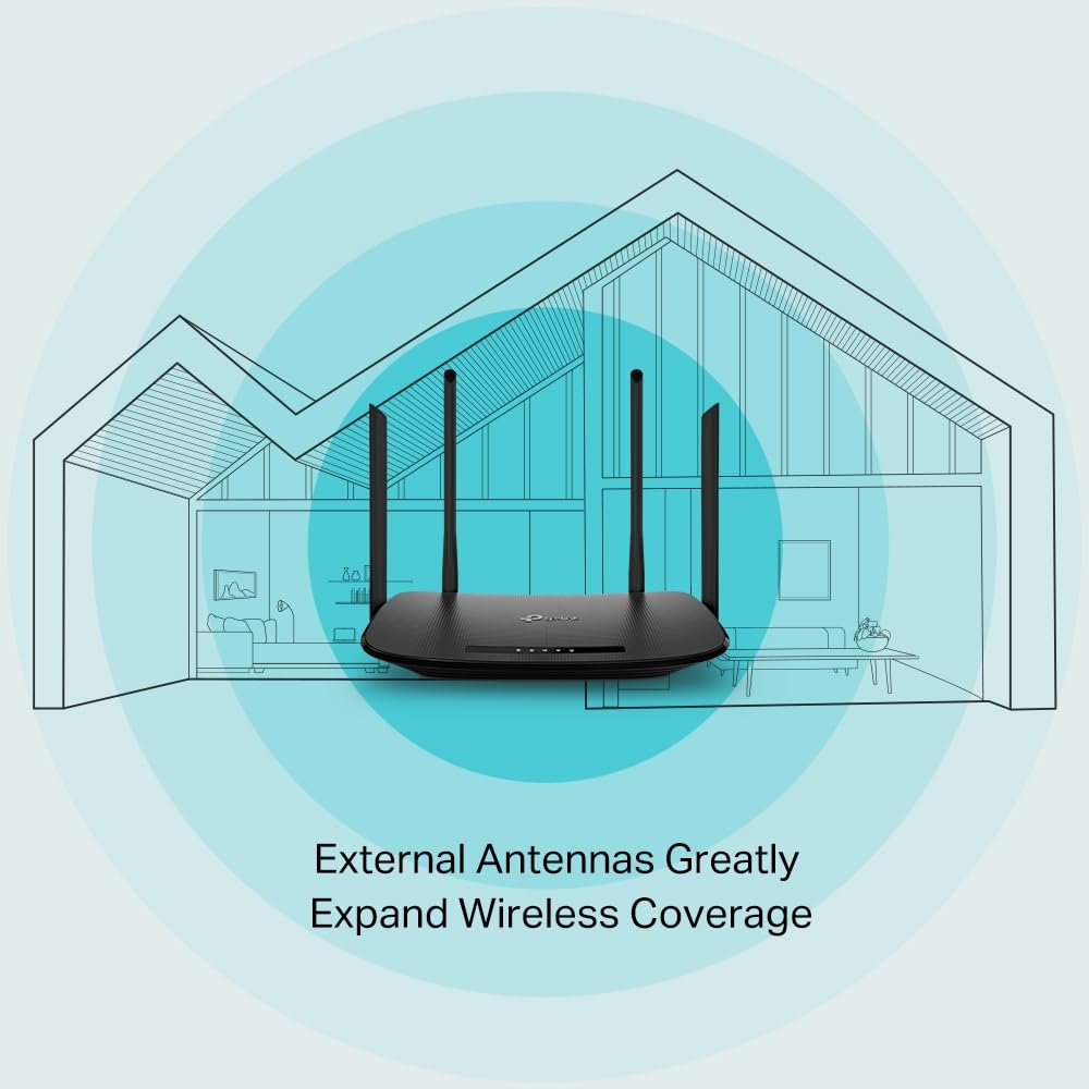 TP-LINK Archer VR300 AC1200 Wireless Modem Router - Dual Band WiFi, Fiber/VDSL/ADSL Support, Black | High-Speed Internet for Streaming, Gaming & Home Office
