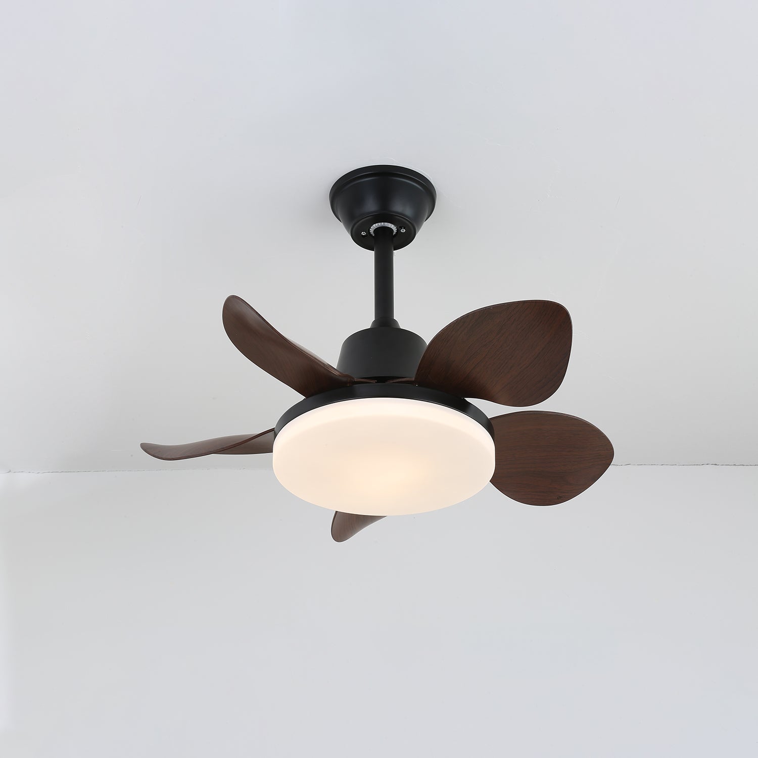 Amelia Ceiling Fan with Light Kit - 52 Inch Modern Flush Mount Indoor Ceiling Fan - 3 Speed Reversible Motor - Energy Efficient LED Light - Perfect for Bedroom, Living Room, and Home Office