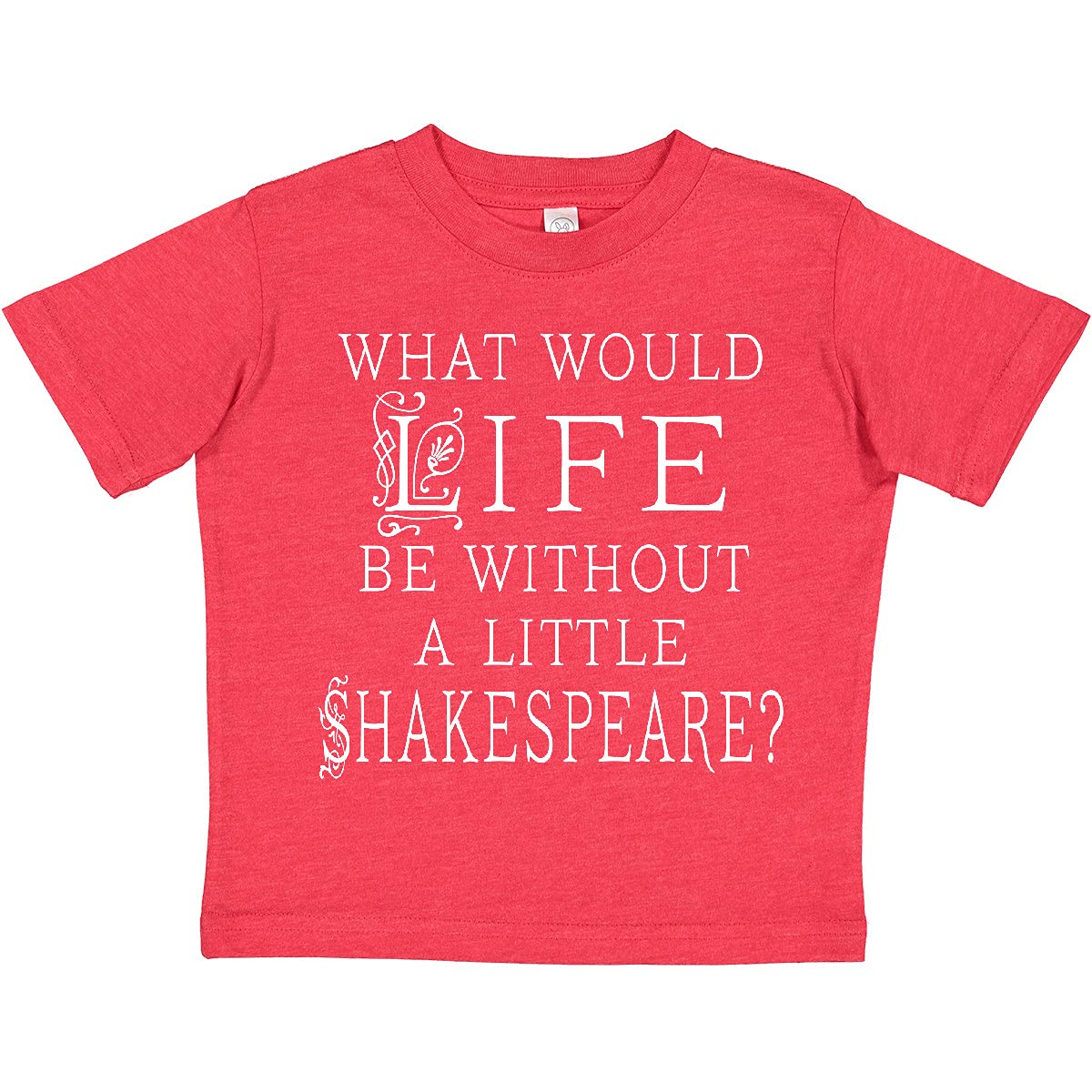 Inktastic Shakespeare Toddler T-Shirt | Cute Literary Baby Clothes | Perfect for Book Lovers & Theater Fans | Great for Playdates, Storytime & Family Photos
