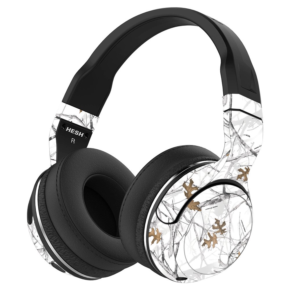 MightySkins Vinyl Wrap Cover for Skullcandy Hesh 2 Wireless Headphones - Conceal Snow Design | Protective & Durable Skin | Easy to Apply & Remove | Made in USA | Perfect for Travel, Workouts & Daily Use