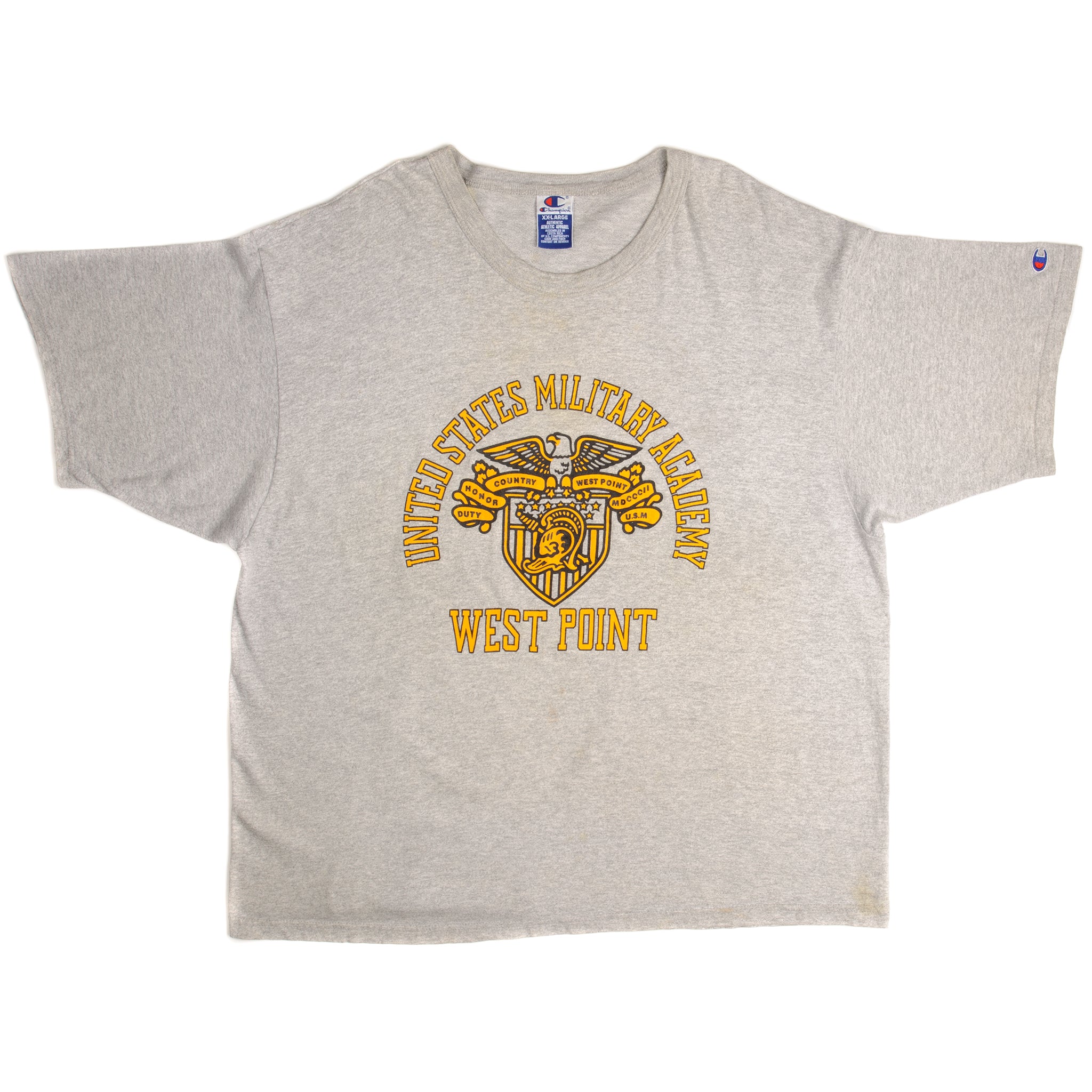 Vintage Champion USMA West Point T-Shirt 1990s XXL - Classic Retro College Style for Men, Military Apparel, Casual Wear & Collectible Fashion