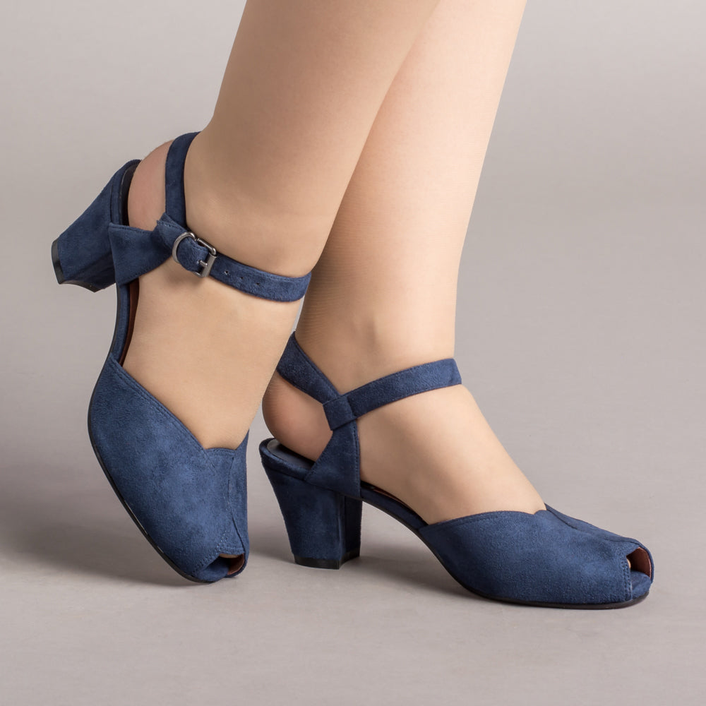 Lido Vintage Sandals for Women - Comfortable Navy Blue Leather Strappy Sandals | Perfect for Beach, Vacation & Summer Outfits