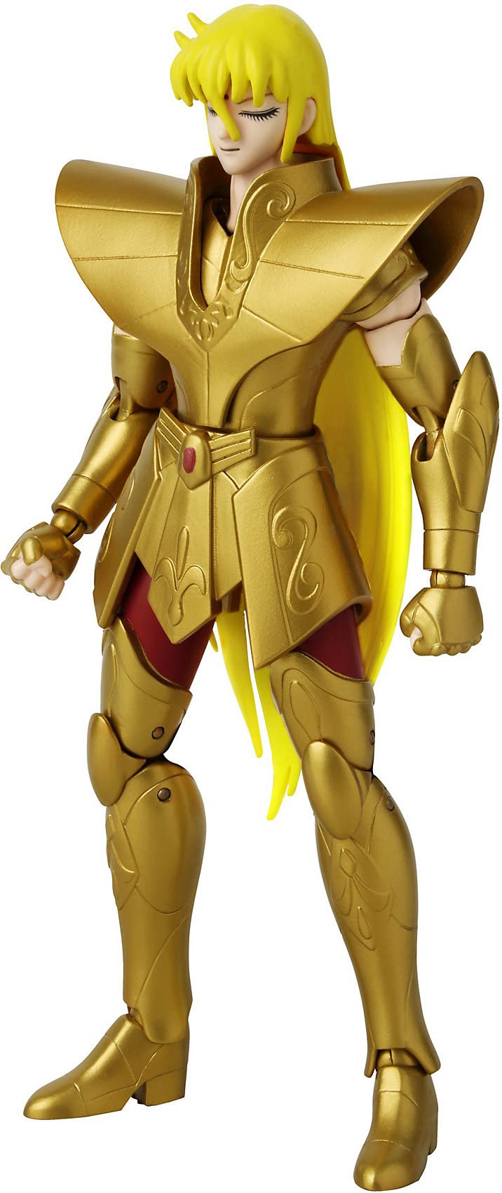 BANDAI Anime Heroes – Saint Seiya: Knights of the Zodiac, 17cm Golden Saint Virgo Shaka Action Figure (Model 36924) – Perfect for Anime Collectors & Home Display