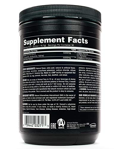 Animal Fury Supplement Ice Pop - Premium Energy Booster for Workouts & Fitness - Refreshing Pre-Workout Drink for Athletes & Gym Enthusiasts