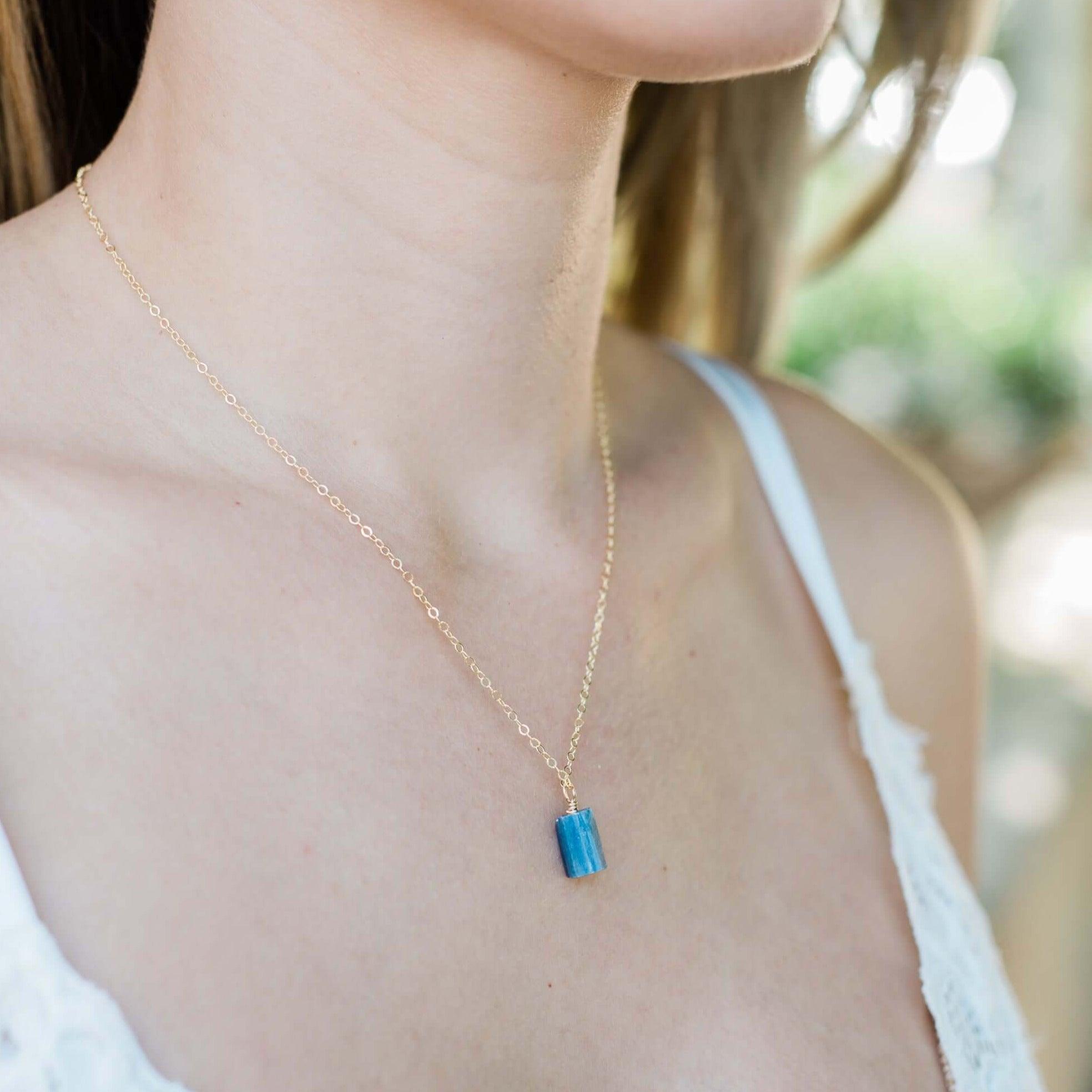 Natural Raw Kyanite Pendant Necklace - Healing Crystal Jewelry for Women, Chakra Balancing & Spiritual Protection - Perfect for Meditation, Yoga & Energy Work
