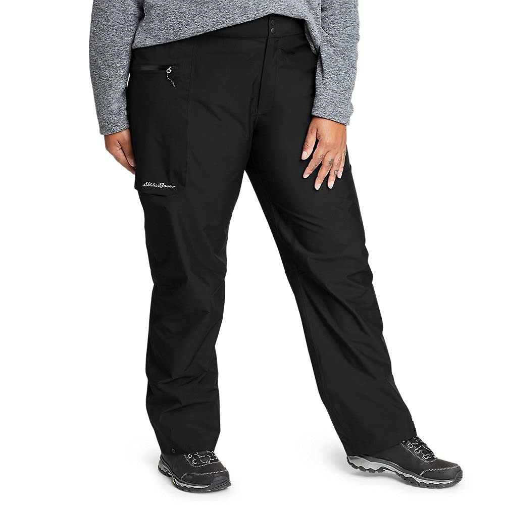 Eddie Bauer Women's Waterproof Stretch Rain Pants - Lightweight Hiking & Outdoor Rain Gear for Walking, Camping & Travel
