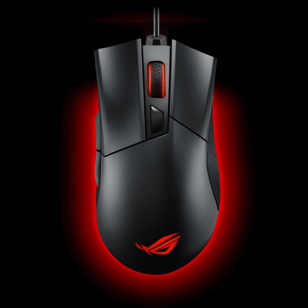 ASUS ROG GLADIUS II Wired Gaming Mouse with Aura Sync RGB Lighting - Ergonomic Design, 12000 DPI, Omron Switches (2-Year Warranty) - Perfect for FPS, MOBA Games and Esports Competitions