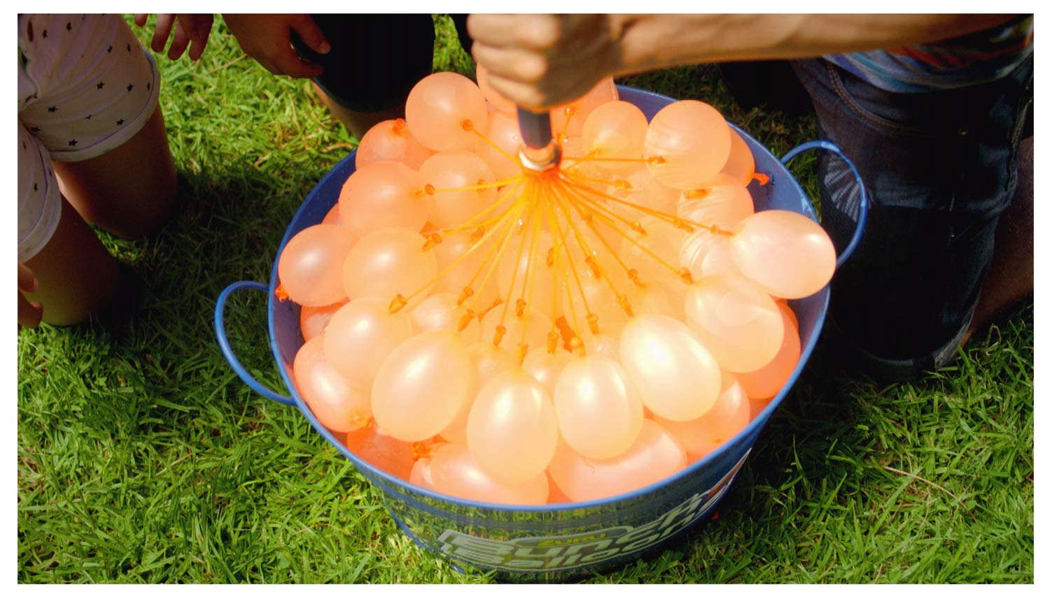 Zuru 100 Water Balloons in 60 Seconds - Self-Sealing No-Knot Design, Charcoal Color - Perfect for Summer Parties, Backyard Games & Kids Outdoor Activities (1213)