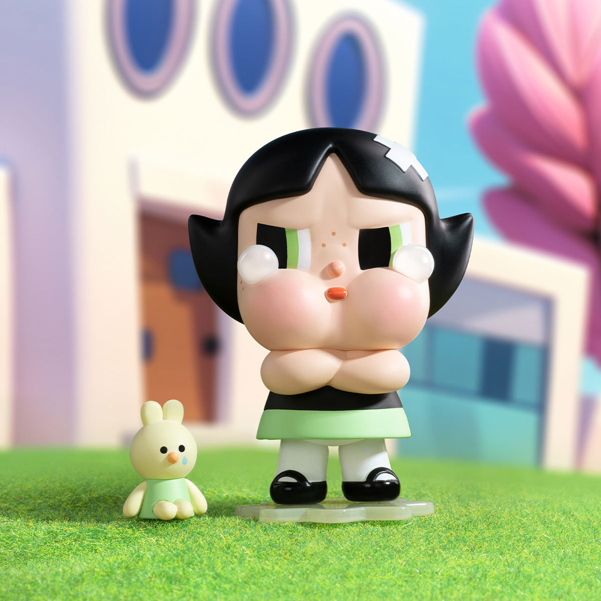 Crybaby x Powerpuff Girls Collectible Action Figure Set - 12-Piece Display for Anime Fans | Perfect for Home Decor, Office Display & Gift Giving