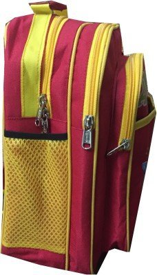 Apnav Waterproof Kids School Backpack - Red & Yellow, Lightweight Durable Bookbag for Boys & Girls, Perfect for Elementary, Middle School & Outdoor Activities
