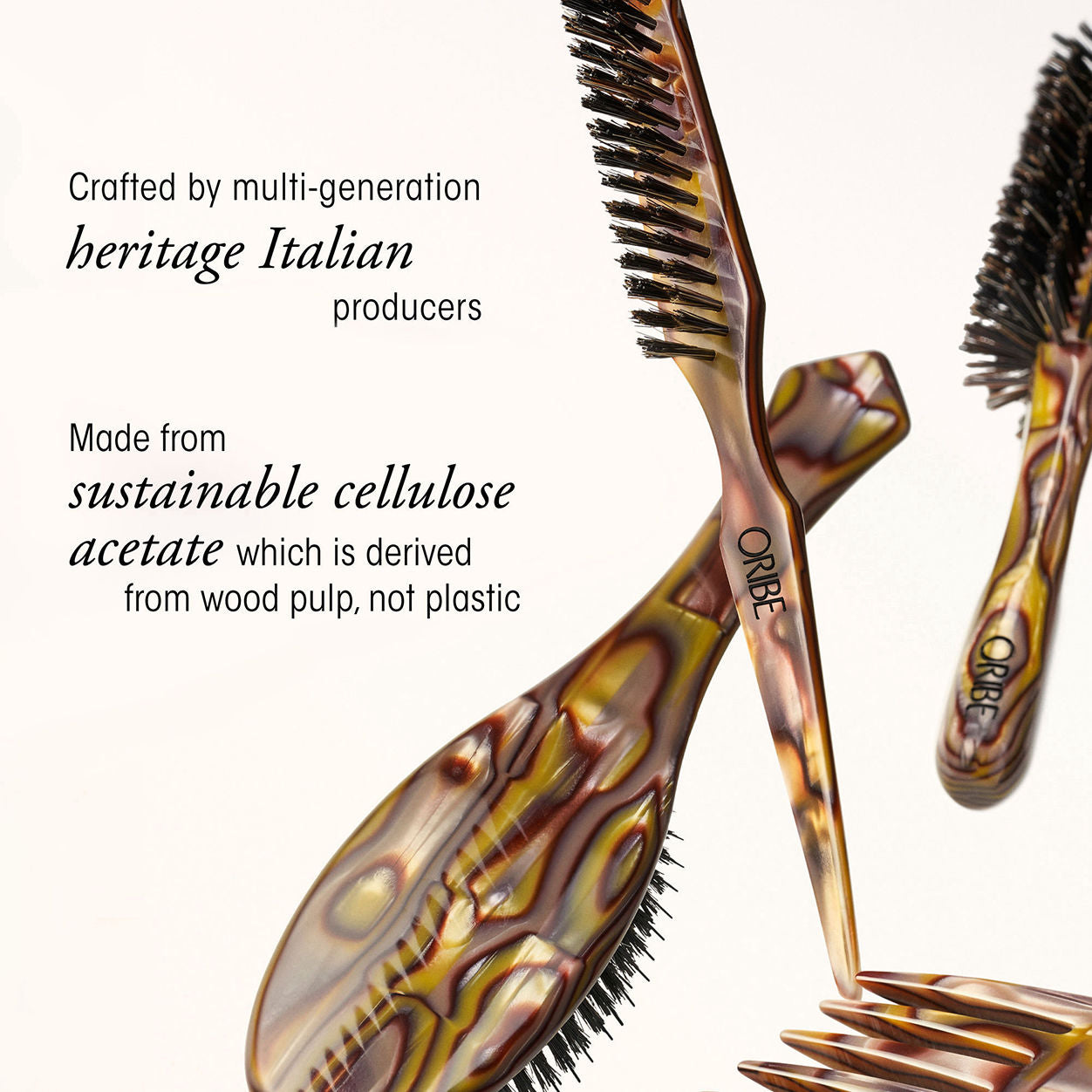 Oribe Hair Pick - Detangling Comb for Curly & Thick Hair - Perfect for Styling, Salon & Home Use