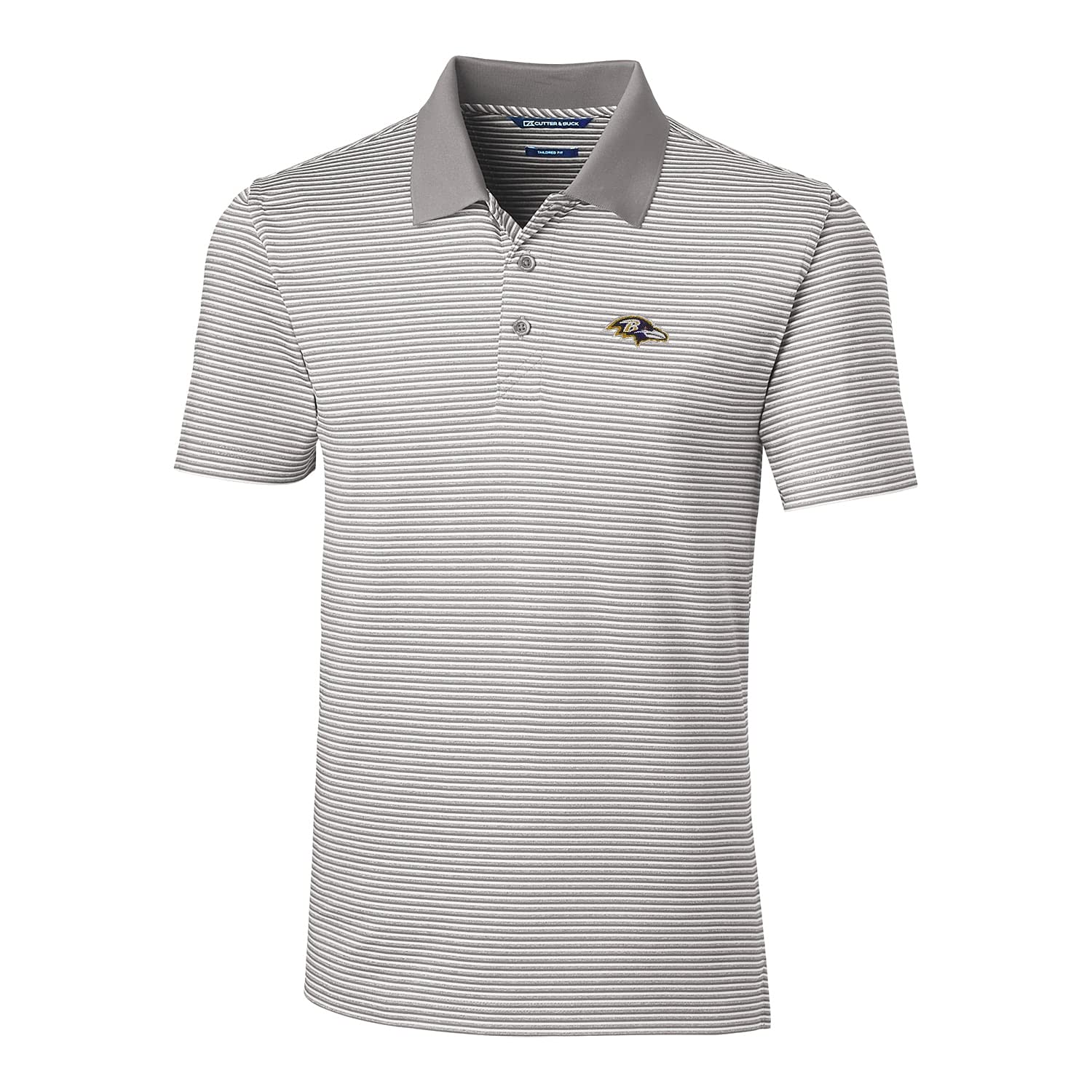 Cutter & Buck Men's NFL Big & Tall Forge Tonal Stripe Polo Shirt - Officially Licensed Football Jersey for Plus Size Fans - Perfect for Game Day, Tailgating, and Casual Wear