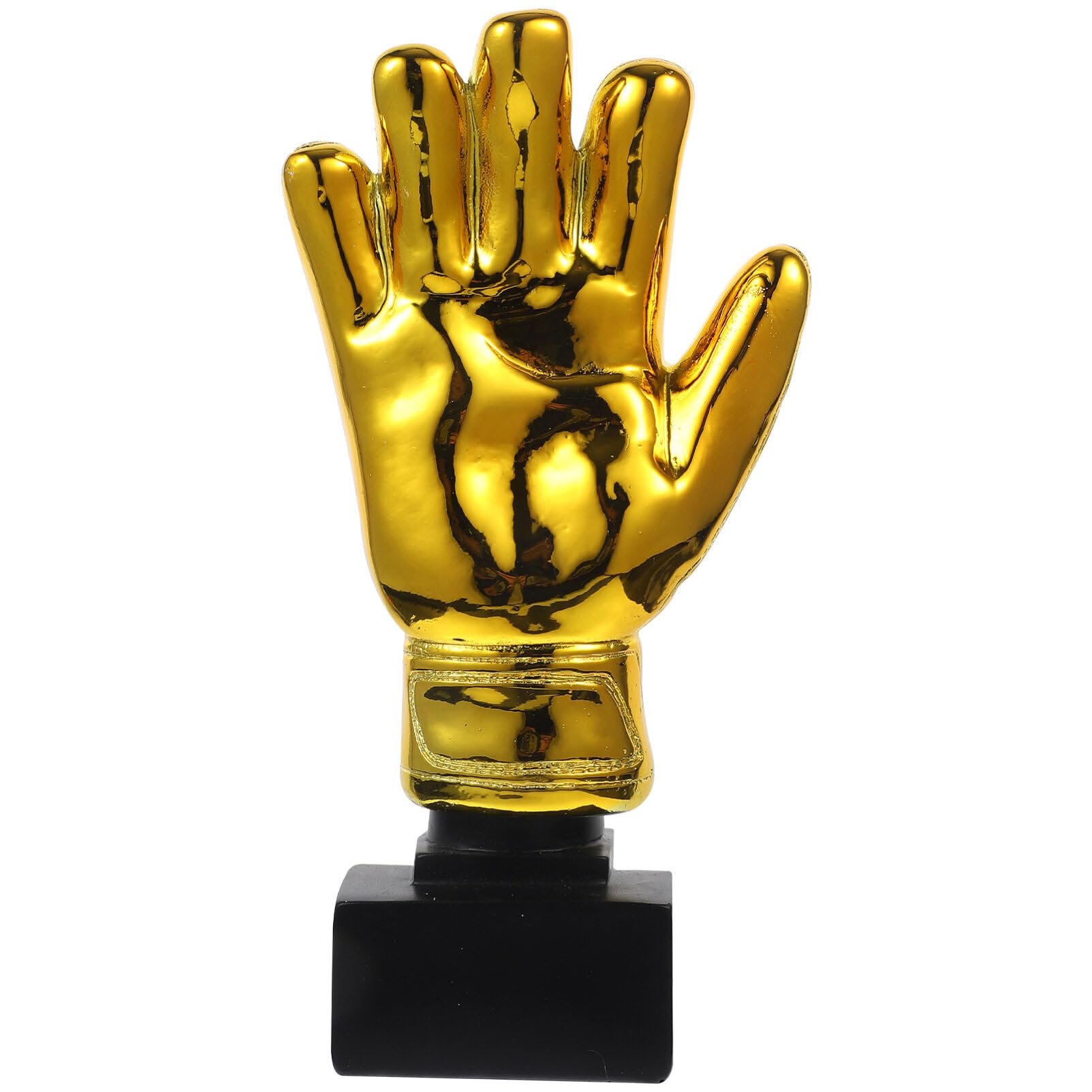 Gold Plated Goalkeeper Trophy Cup with Resin Base - Soccer Goalie Gloves Design for Awards, Prizes & Tournaments | Perfect for Soccer Matches, Sports Banquets & Championship Celebrations