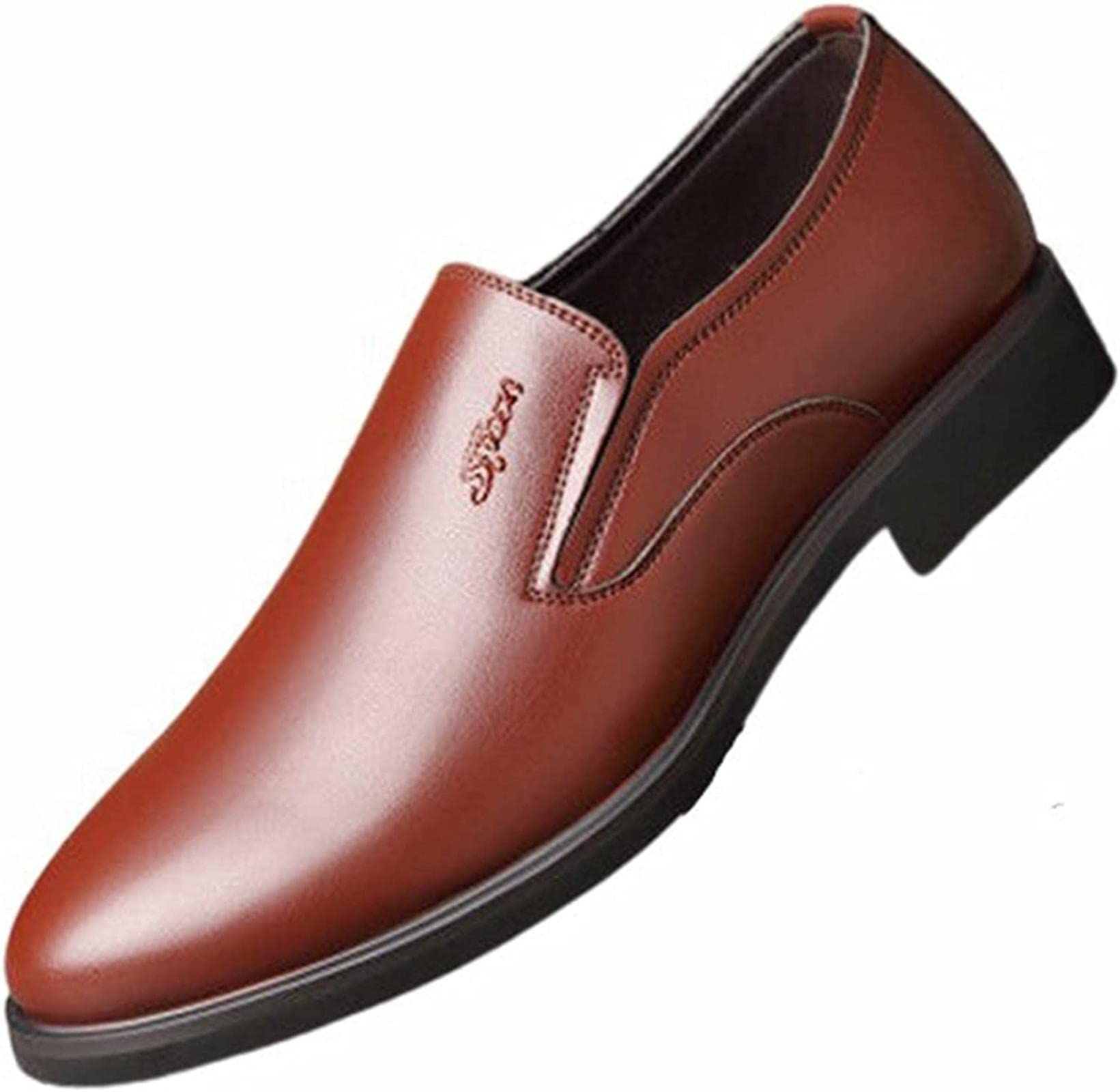 PXHBHP Men's Formal Dress Shoes - Autumn & Winter Business Casual Oxfords, British Driving Loafers, Pointed Toe Office Shoes for Men | Perfect for Work, Weddings & Professional Events