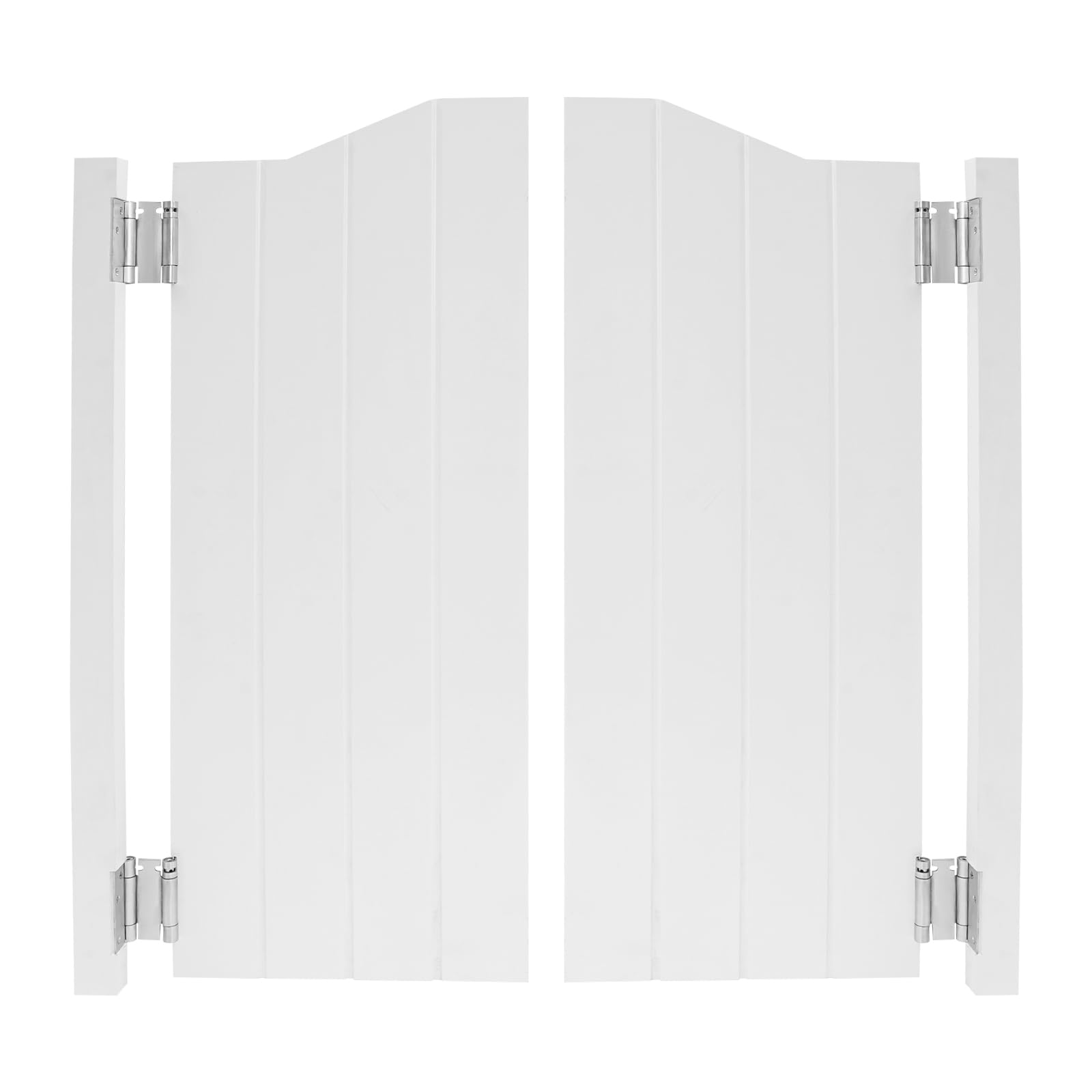 36in Auto Close Swinging Cafe Doors - Arched Top Double Doors with Hinges for Club, Bar, Restaurant - Modern Two-Way Partition Door for Porch Entrance (36 x 42 inches) - Perfect for Commercial Spaces, Home Kitchens & Office Dividers
