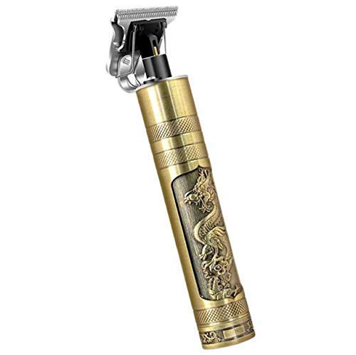 PRT GOLD Professional Cordless Rechargeable Hair Trimmer for Men - Heavy Duty Full Metal Body, Zero Gap Design, Waterproof Hair Clipper | Perfect for Beard Trimming, Head Shaving & Body Grooming at Home or Salon
