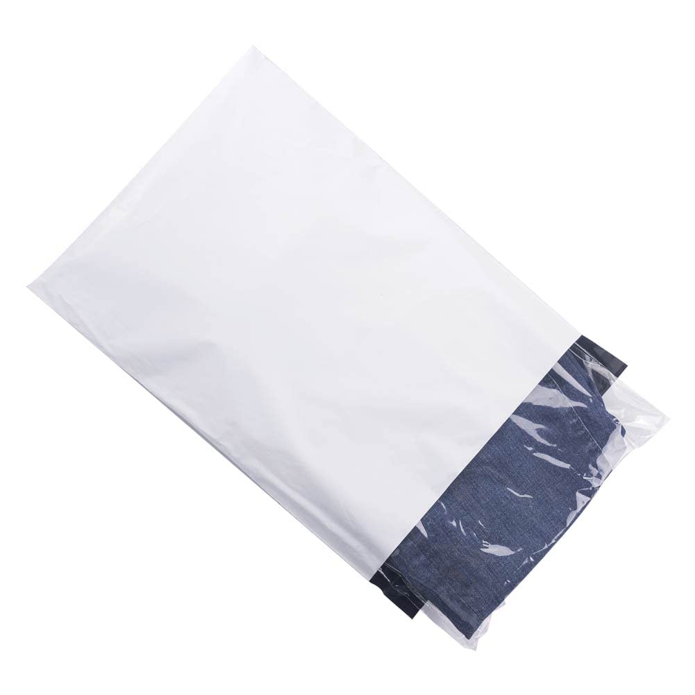 500 PCS 10x13 inch White Poly Mailers - Self Adhesive Waterproof Shipping Envelopes, Durable Tear-Proof Packaging Bags for Office, Postal, Ecommerce & Gift Shipping - Perfect for Amazon FBA, eBay & Etsy Sellers