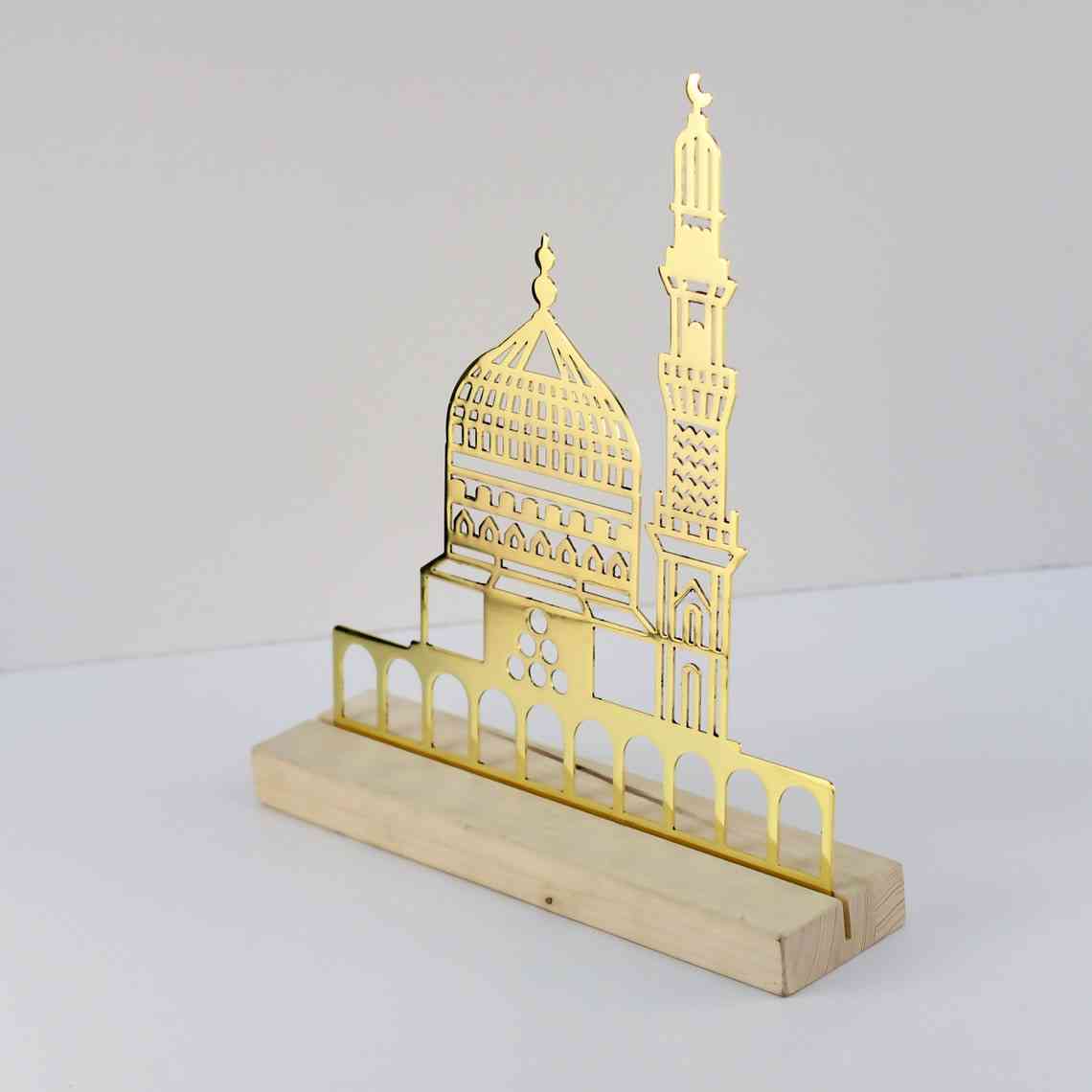 Masjid Al Aqsa, Masjid Al Haram, Masjid An Nabawi Islamic Tabletop Decor - Beautiful Mosque Replica for Home, Office & Gift Giving - Perfect for Ramadan, Eid & Islamic Home Decor