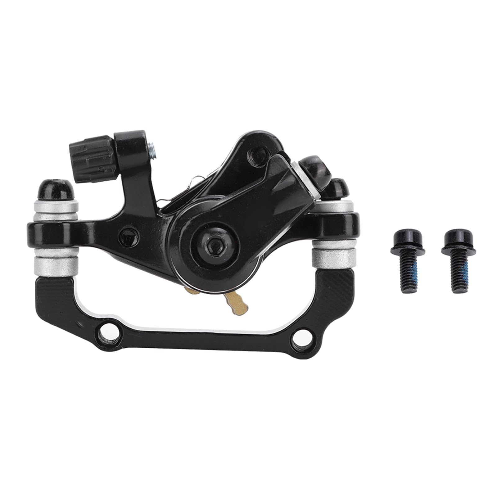 Premium Universal Black Aluminum Disc Brake Calipers for Electric Bikes - Front & Rear Mechanical Brake Set with Mounting Screws - Perfect for E-Bike Upgrades, Mountain Bikes & Commuter Cycling Accessories