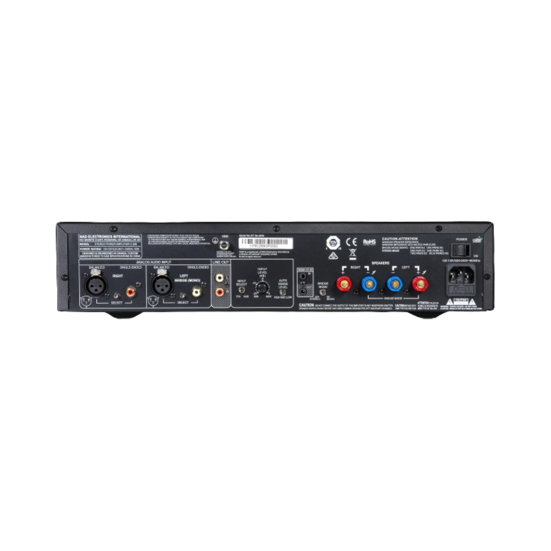 NAD C 268 Stereo Power Amplifier - High Fidelity Audio for Home Theater & Music Systems | Perfect for Audiophiles & Professional Studios