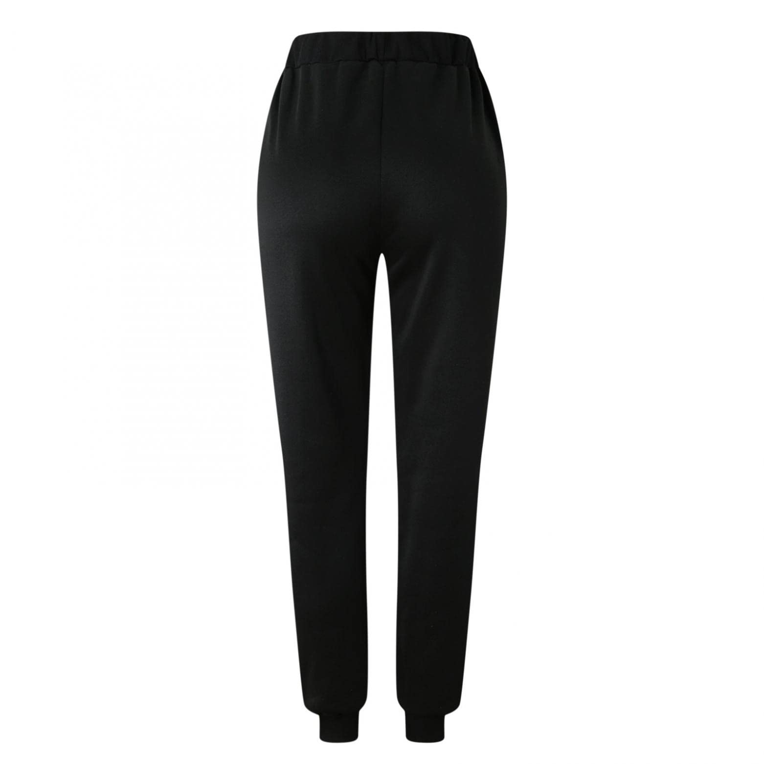 Women's Graphic Print Sweatpants Joggers - Elastic Waistband with Drawstring, Long Lounge Pants with Pockets for Yoga, Running & Casual Wear