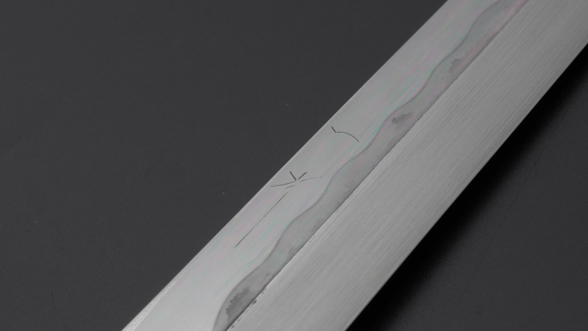 Hitohira Togashi White #1 Mizu Honyaki Fugubiki 300mm Japanese Chef Knife with Taihei Makassar Ebony Handle & Saya - Perfect for Sushi, Sashimi & Precision Cutting in Professional Kitchens