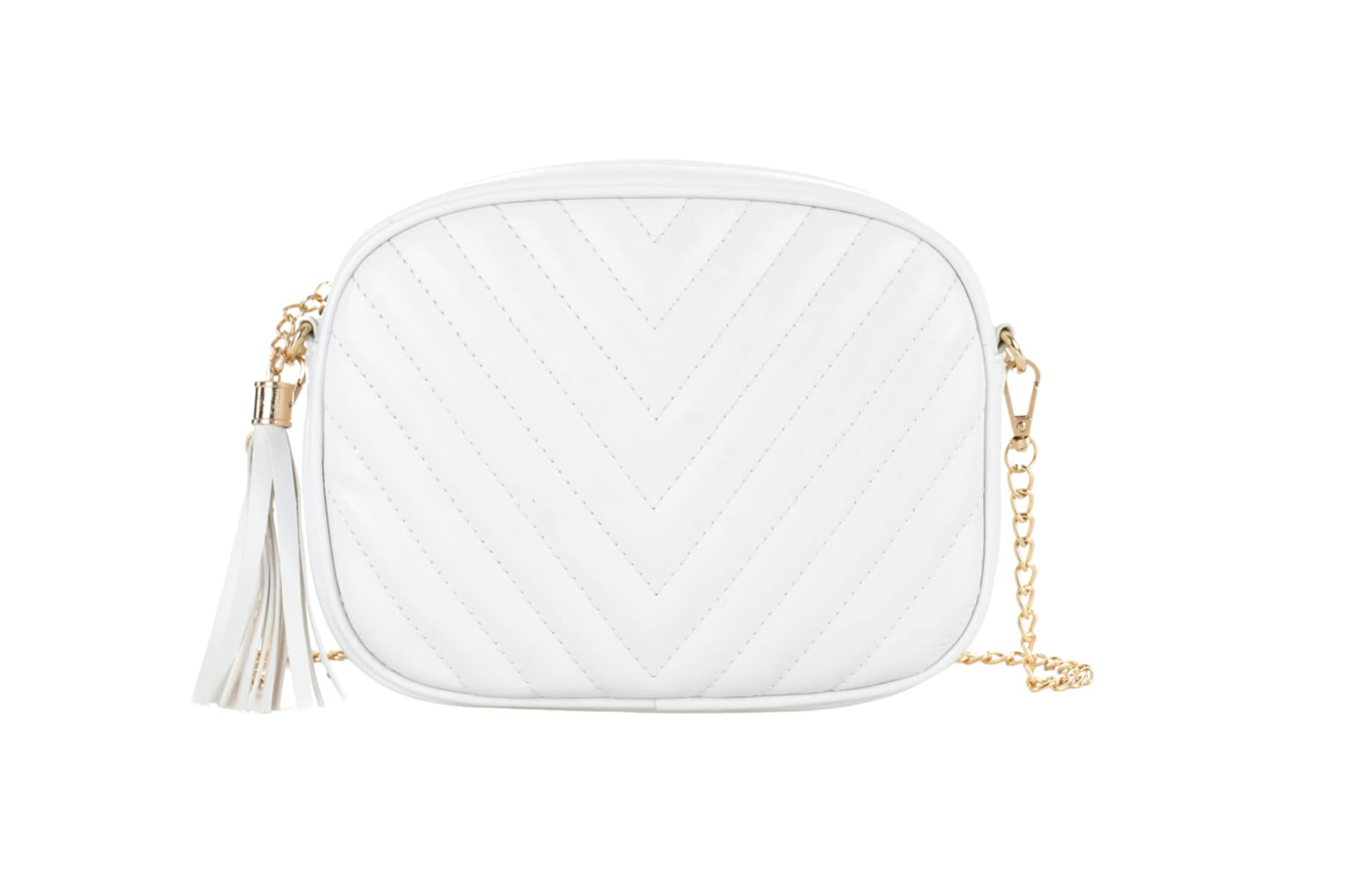Hanbella Women's Crossbody Clutch Purse - Small Quilted Leather Shoulder Bag with Gold Chain for Women & Teens | Perfect for Parties, Date Nights & Everyday Use