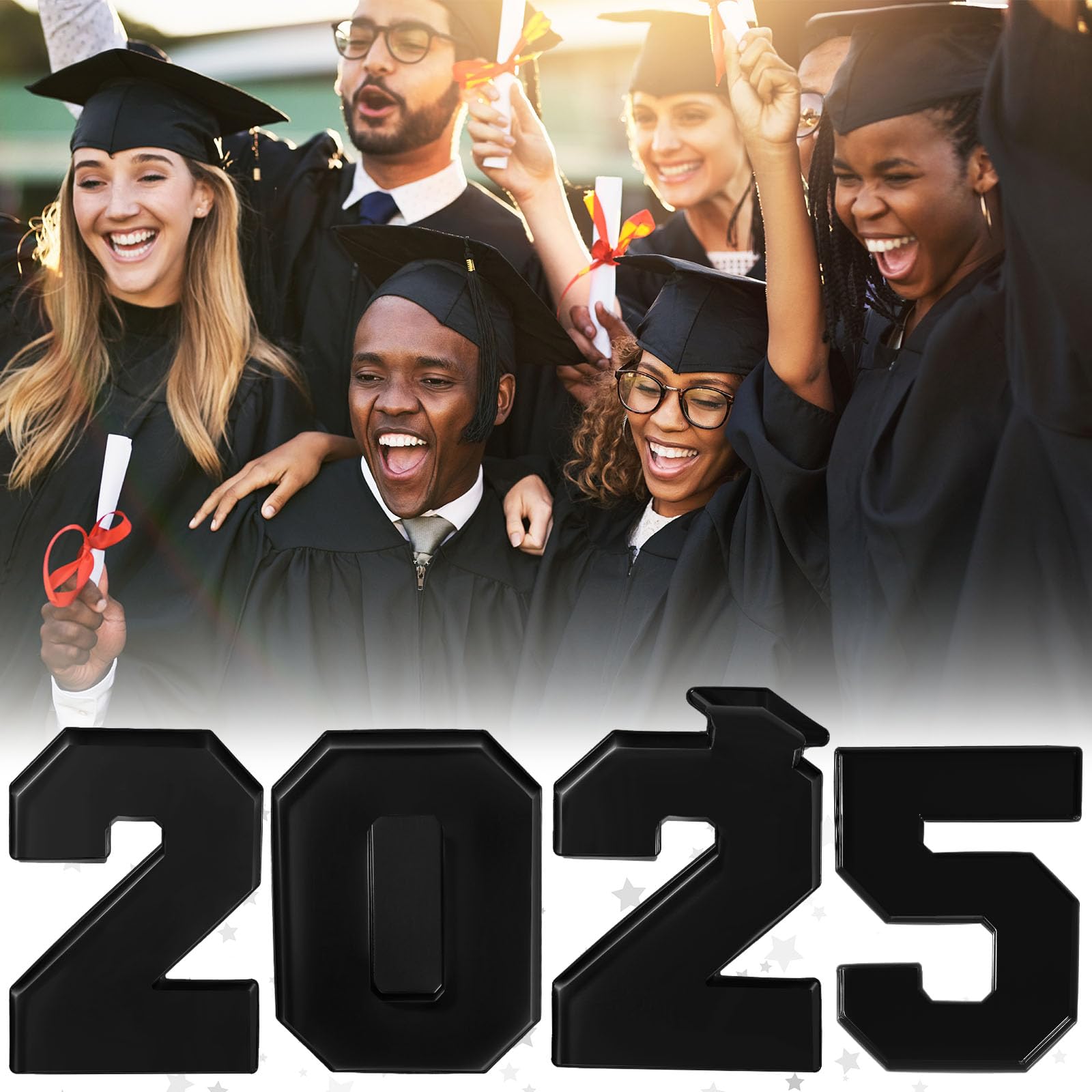 2025 Graduation Party Supplies - 4 Pack 13.7