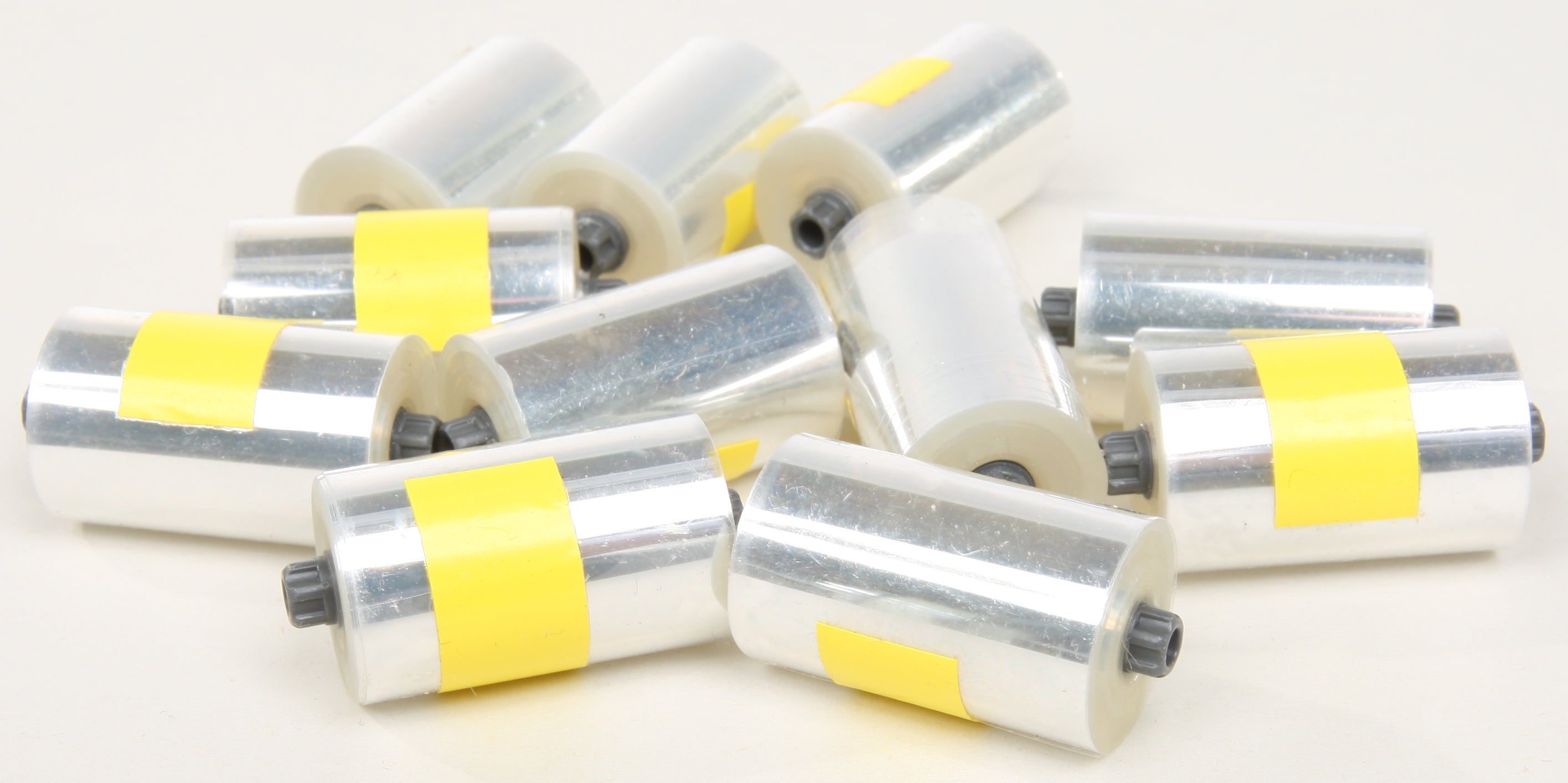 12-Pack Works Film Refills Clear - Compatible with Most Label Makers - Perfect for Office, Home & School Organization