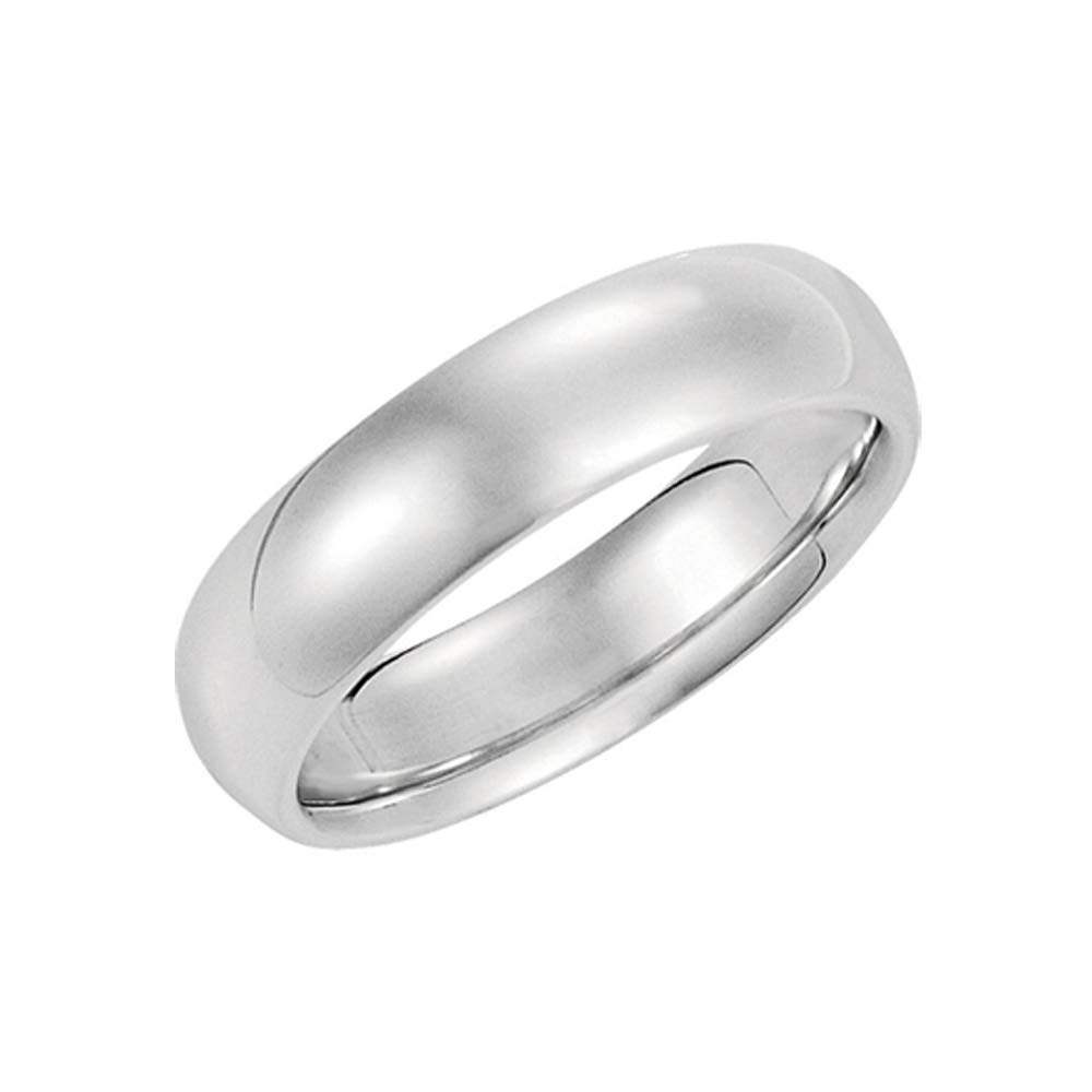 Platinum 5mm Comfort Fit Wedding Band - Elegant Black Bow for Bridal & Anniversaries