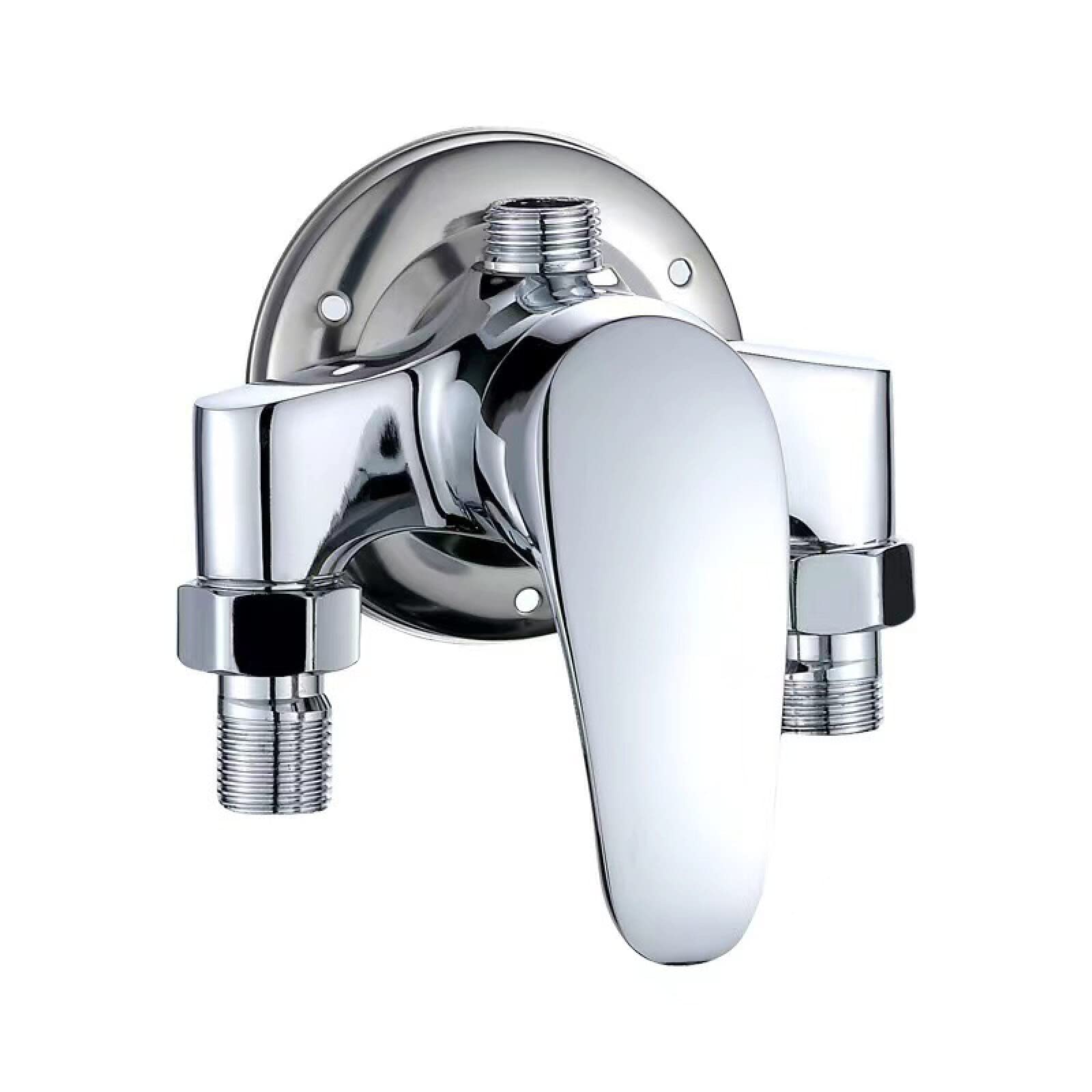 ZYCDP 3-Way Brass Ceramic Shower Diverter Valve - Heavy Duty Shower Head Diverter for Bathroom & Spa - Perfect for Multi-Function Shower Systems & Bathroom Renovations