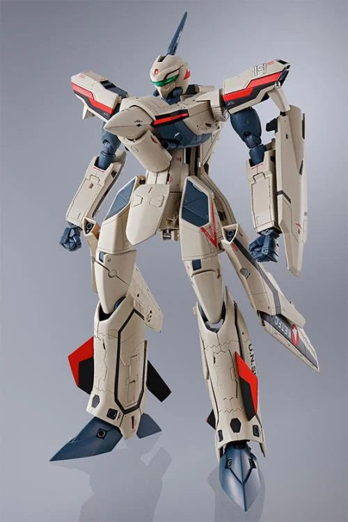 Bandai DX Chogokin Macross Plus YF-19 Isamu Alva Dyson Action Figure - Collectible Anime Robot Toy for Display & Play | Perfect for Fans & Model Enthusiasts