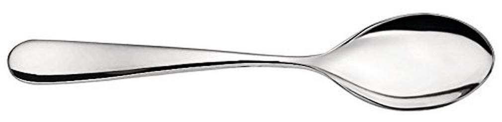 Alessi Nuovo Milano 18/10 Stainless Steel Mirror Polished Flatware Set - 6 Table Spoons, Forks, Knives & Coffee Spoons - Elegant Silver Cutlery for Fine Dining, Wedding Gifts & Luxury Table Setting