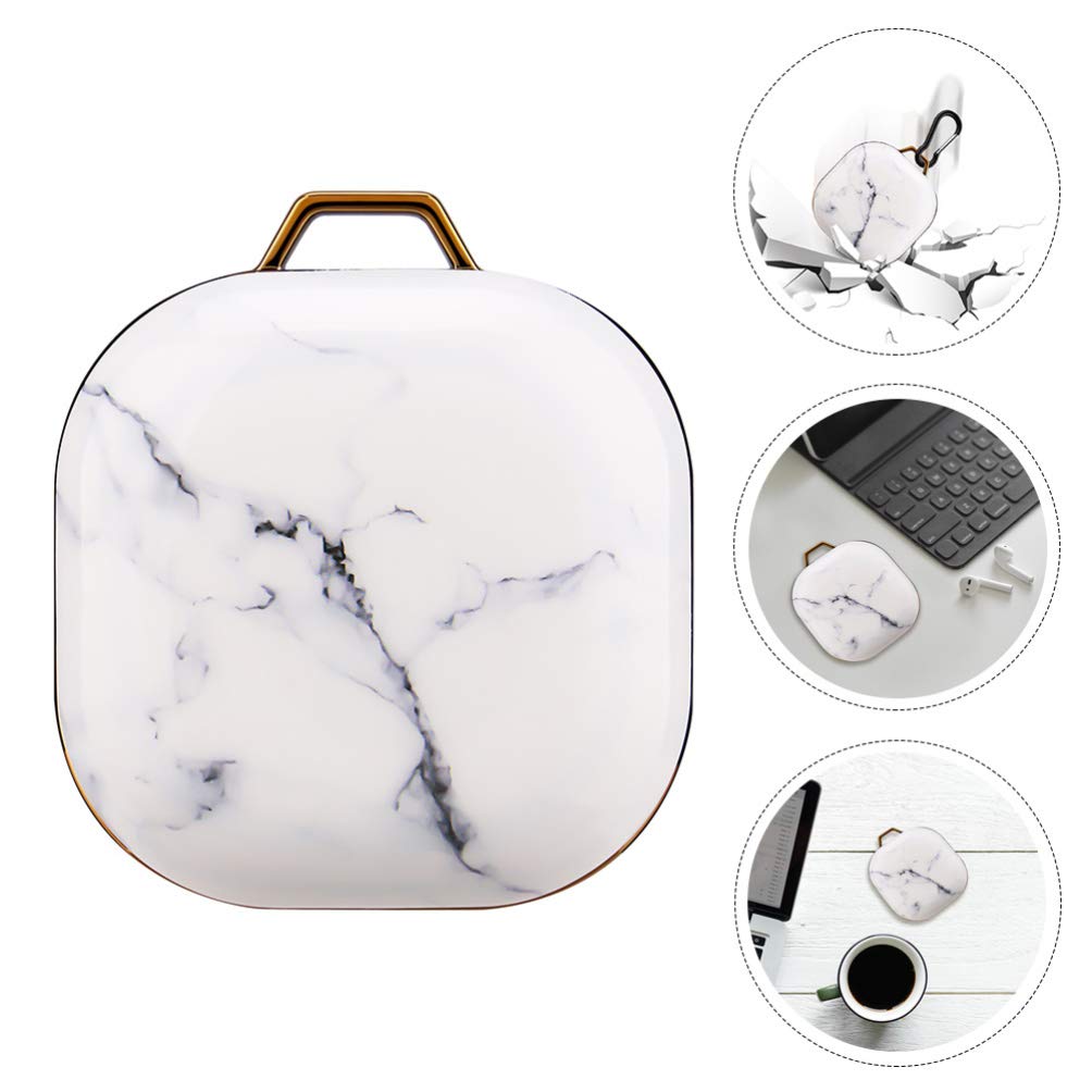 Premium Shockproof Hard Shell Earbuds Case for Samsung Galaxy Buds Live - White PC Headphone Storage Box with Secure Protection | Perfect for Travel, Gym & Daily Use