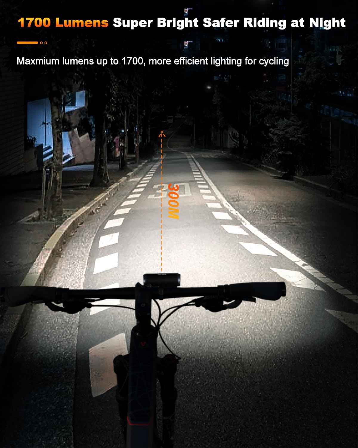 Super Bright USB C Rechargeable Bike Lights - Waterproof LED Bicycle Headlight & Taillight Set for Night Riding, Mountain Biking, Road Cycling, City Commuting & Adventure Safety - Perfect for Low Visibility Conditions & Urban Traffic
