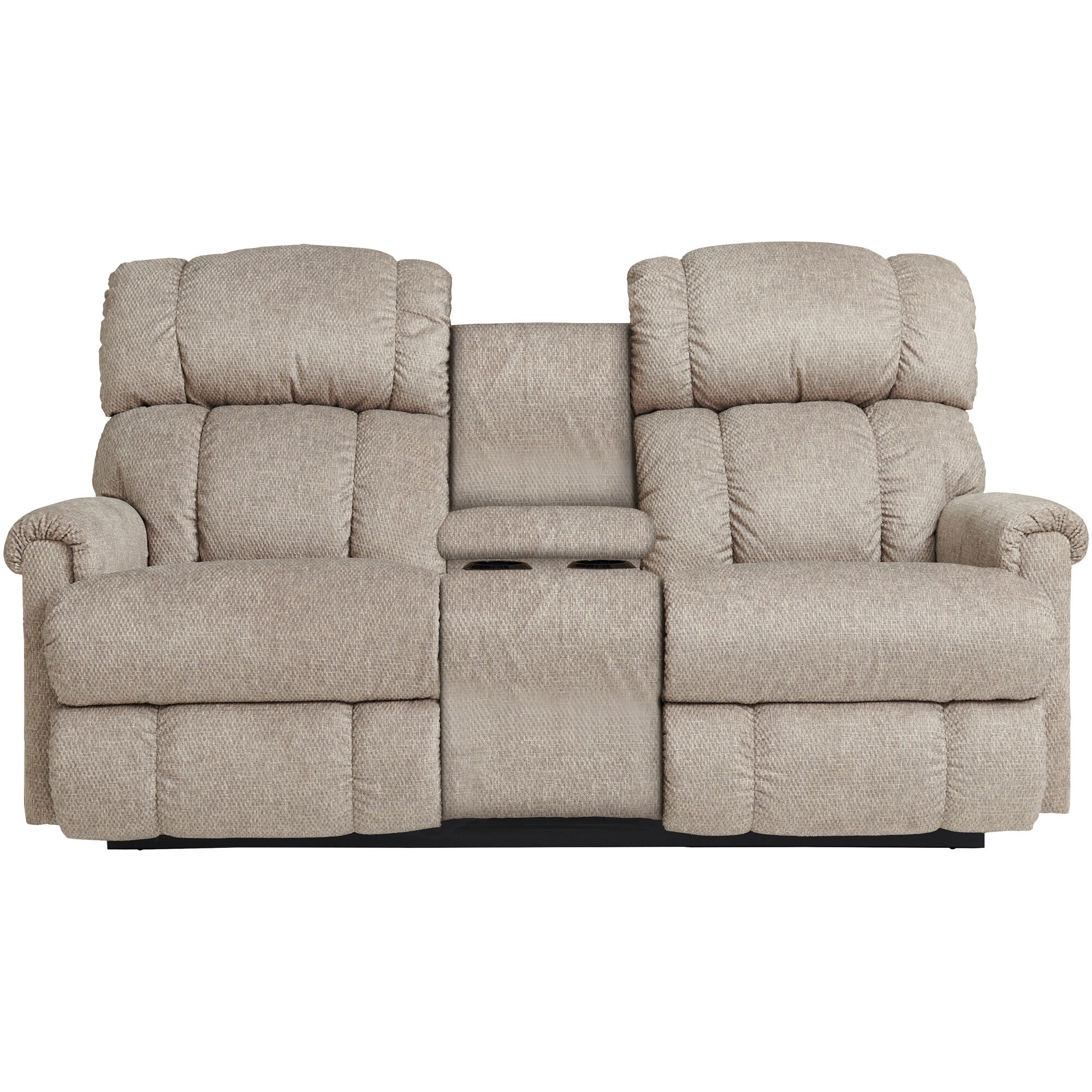 Pinnacle Power Reclining Console Loveseat - Electric Reclining Sofa with USB Charger & Cup Holders - Perfect for Living Room, Home Theater & Family Movie Nights