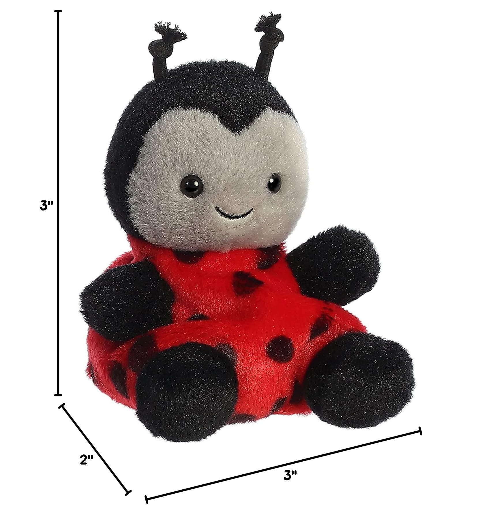 Aurora Palm Pals Plush Toy Set - Queeny Bee & Spots Ladybug Stuffed Animals for Kids | Perfect for Playtime, Gifts, and Nursery Decor