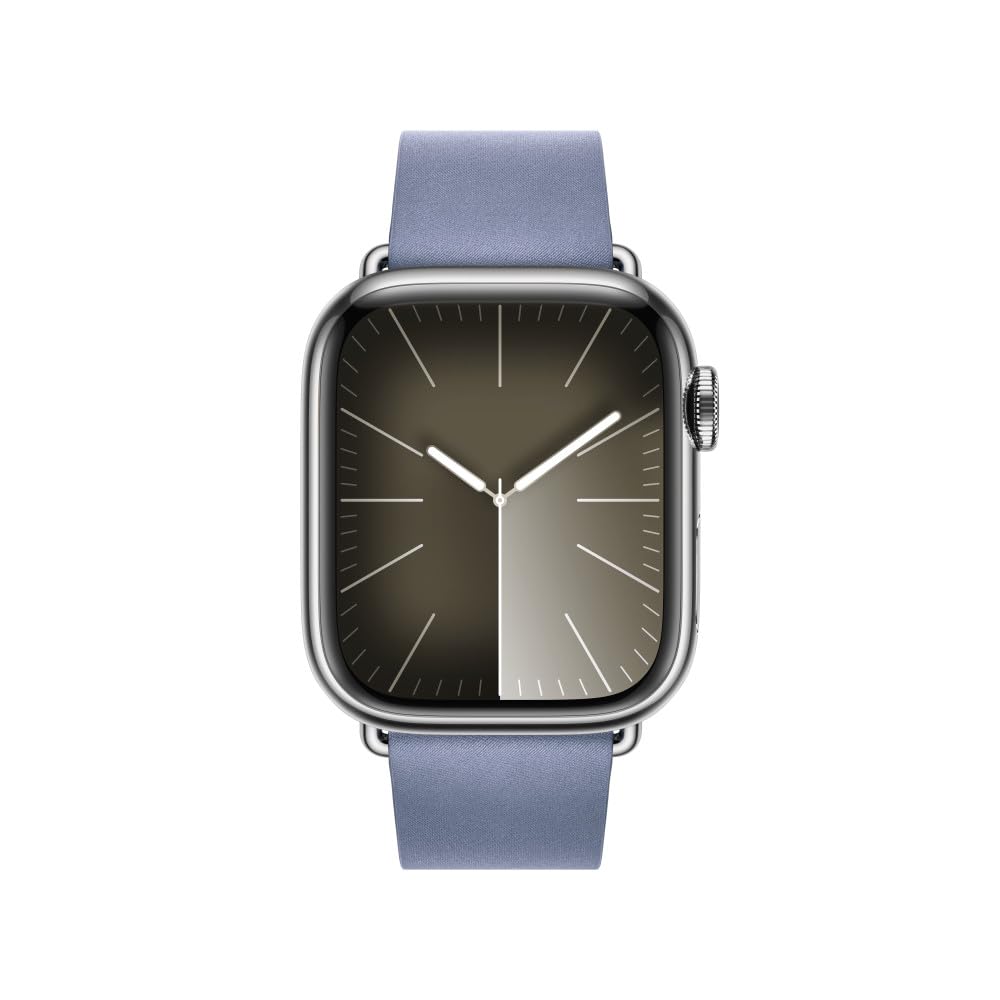 Apple Watch Band 41mm Modern Buckle - Lavender Blue Medium Size Replacement Strap for Apple Watch Series 7/8/SE - Perfect for Workouts, Office & Everyday Wear