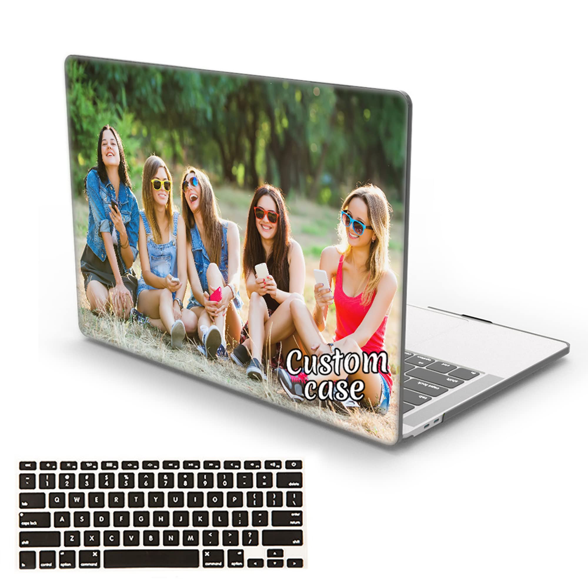 Custom Personalized Photo Case for MacBook Pro 16 inch A2485 (2021) - Clear Plastic Hard Shell Protective Cover | Perfect for Gifts, Travel & Office Use