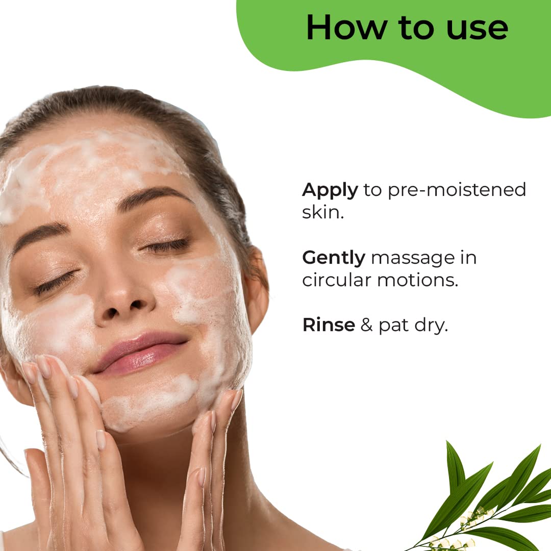 Pilgrim 1% Salicylic Acid Face Wash Gel 100ml - CICA & Tea Tree Oil Cleanser for Oily & Acne-Prone Skin | Non-Drying Formula for Men & Women | Perfect for Daily Skincare Routine & Acne Treatment