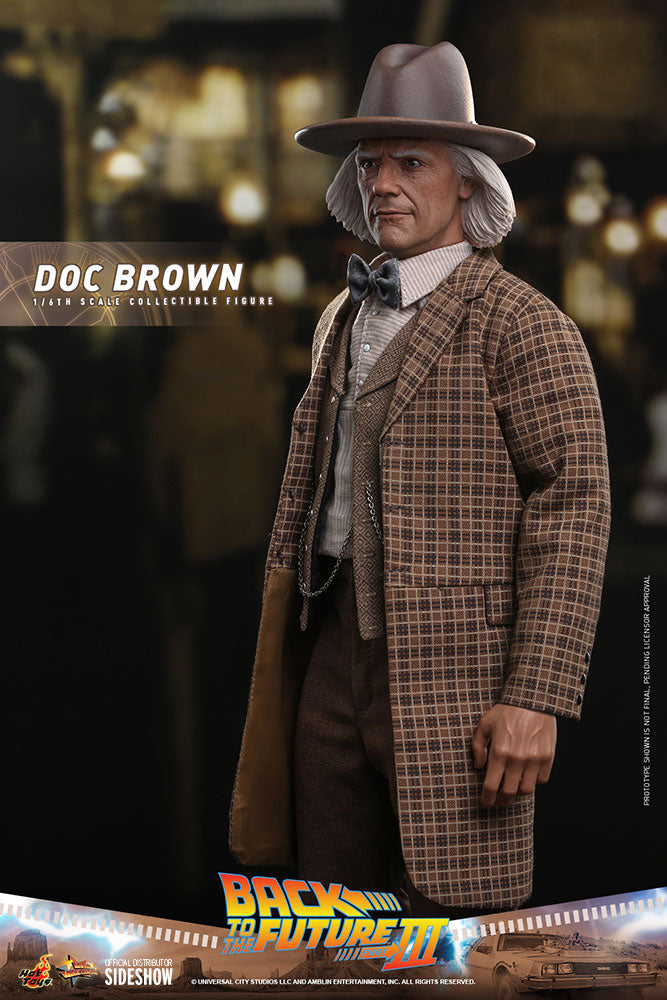 Hot Toys Back to The Future Part III Doc Brown 1/6 Scale 12