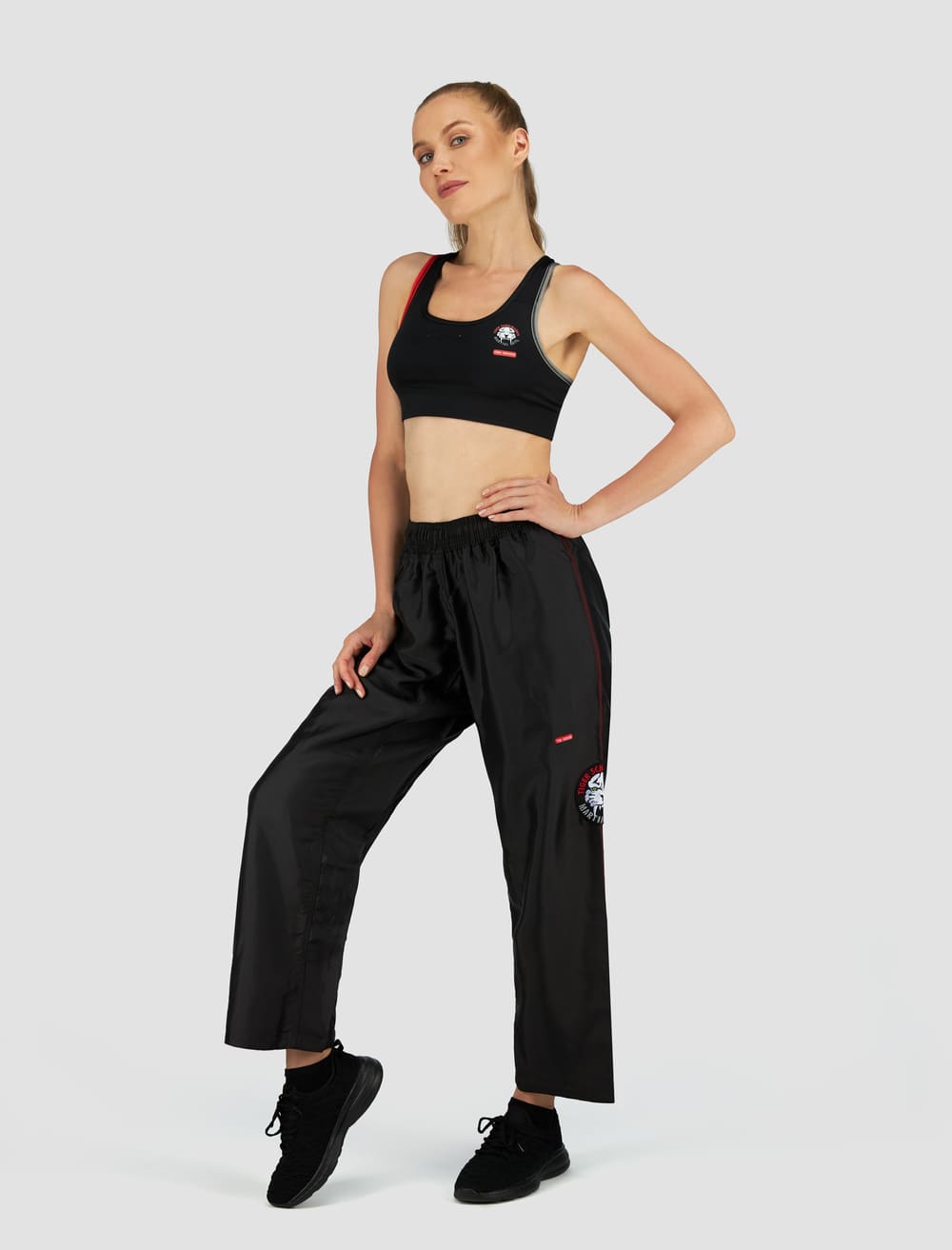 Durable Black Nylon Uniform Pants for Work & Outdoor Activities - Comfortable & Professional Workwear