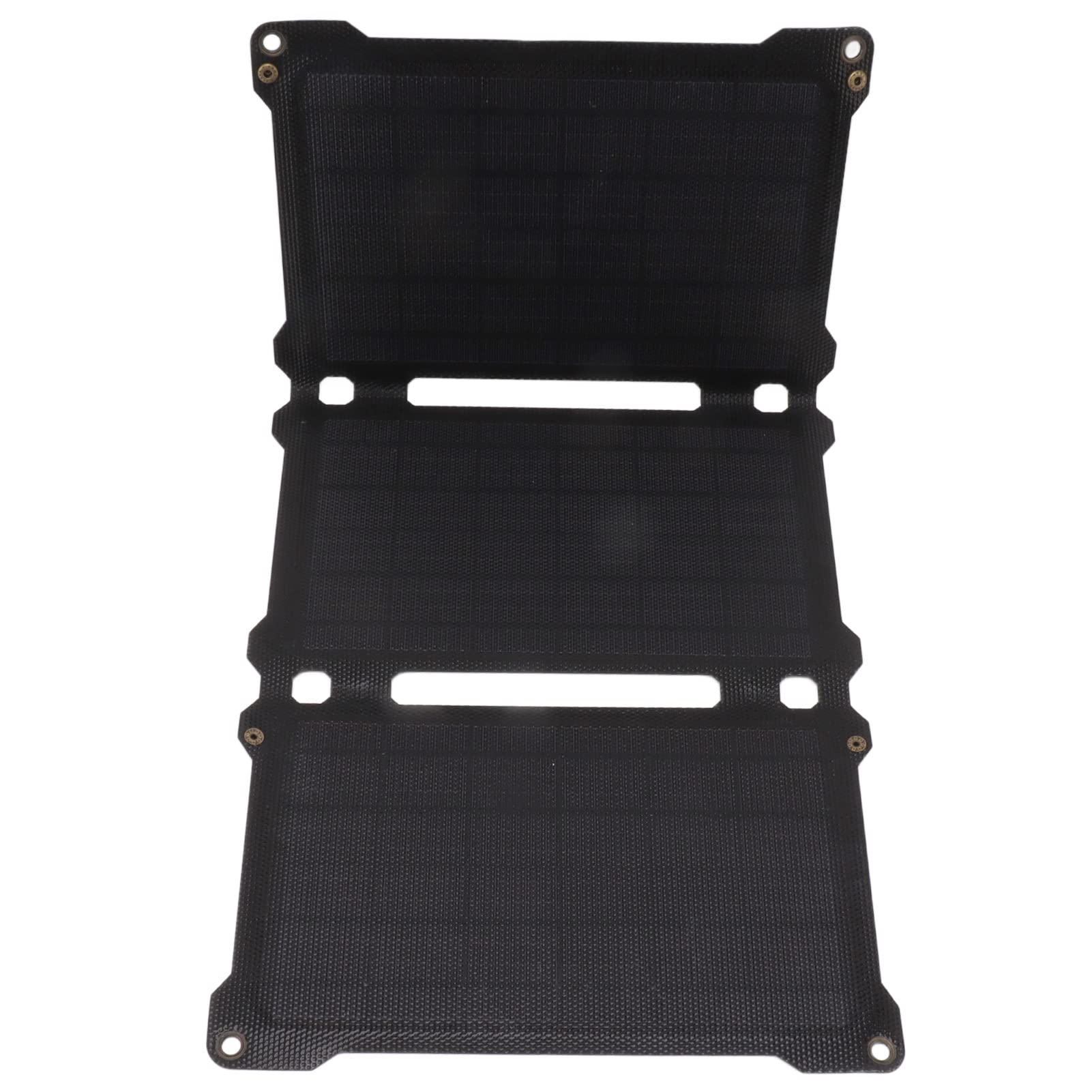 30W Monocrystalline Folding Solar Panel - Portable 3-Fold Solar Charger Kit for Hiking, Camping & Outdoor Adventures (Black) | Perfect for Backpacking, RV Trips & Emergency Power Supply