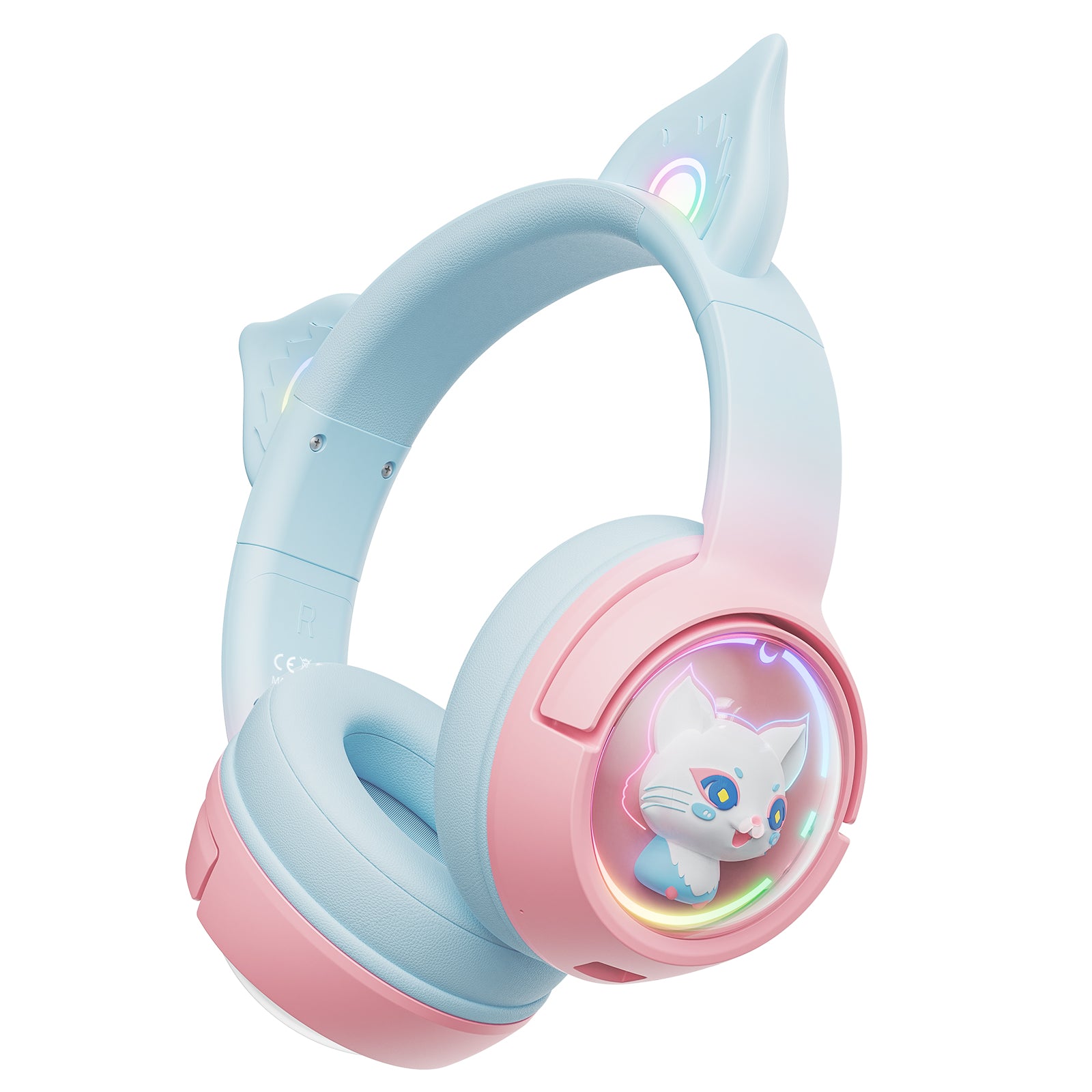 ONIKUMA B5 Gradient RGB Gaming Headset - 2.4G Wireless/Bluetooth/Wired 3-in-1 Mode with Microphone for PC, PS5, Xbox, Switch - Perfect for Gaming, Streaming & Online Meetings