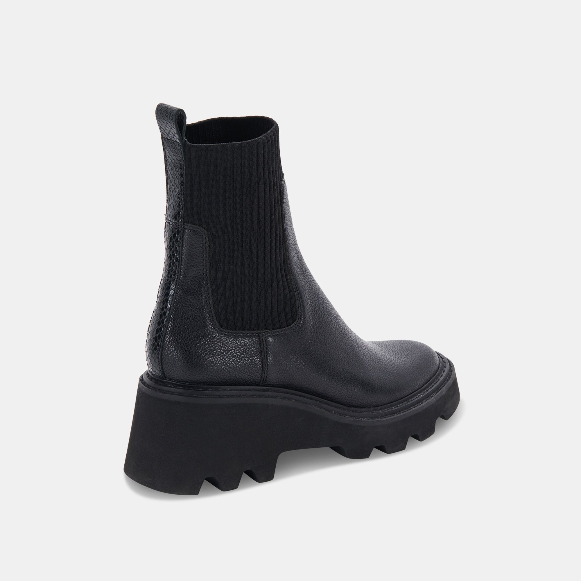 HOVEN H2O Black Leather Waterproof Boots for Men & Women - Comfortable & Durable Outdoor Hiking, Rain, Snow & Work Boots for All Seasons