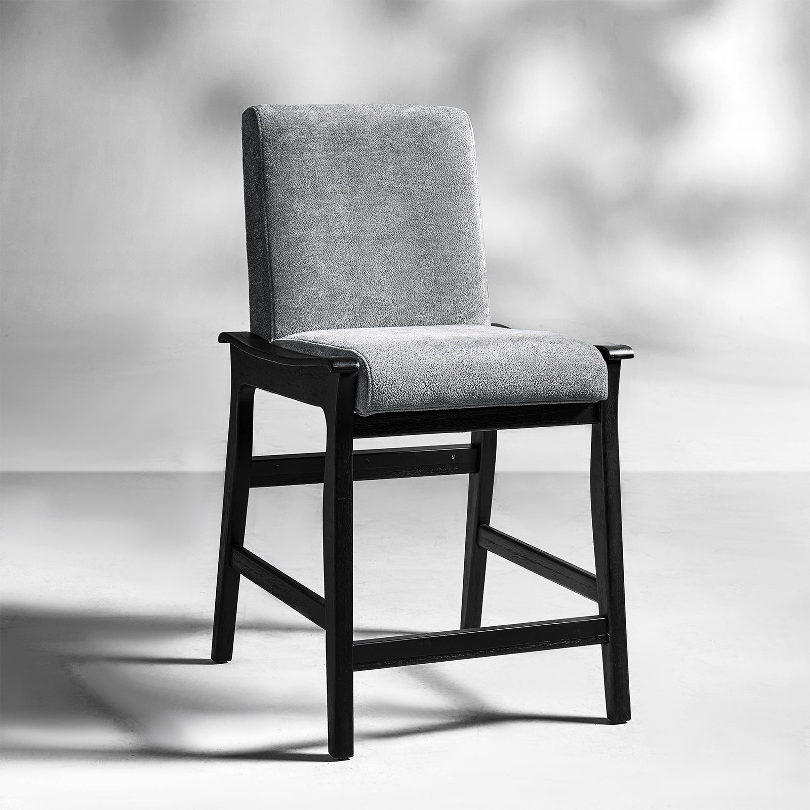 Modern Upholstered Counter Stool with Quick Shift to Dining Chair - Versatile Kitchen Island, Bar & Dining Room Seating for Home & Restaurant Use